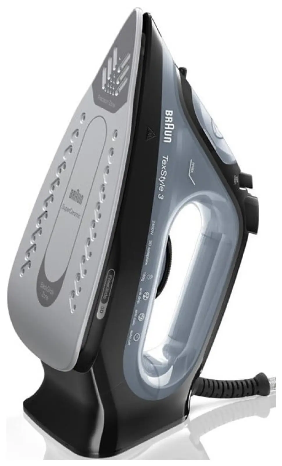 Утюг Braun SI 3055 BK TexStyle 3, 2400 Вт, керамическая подошва