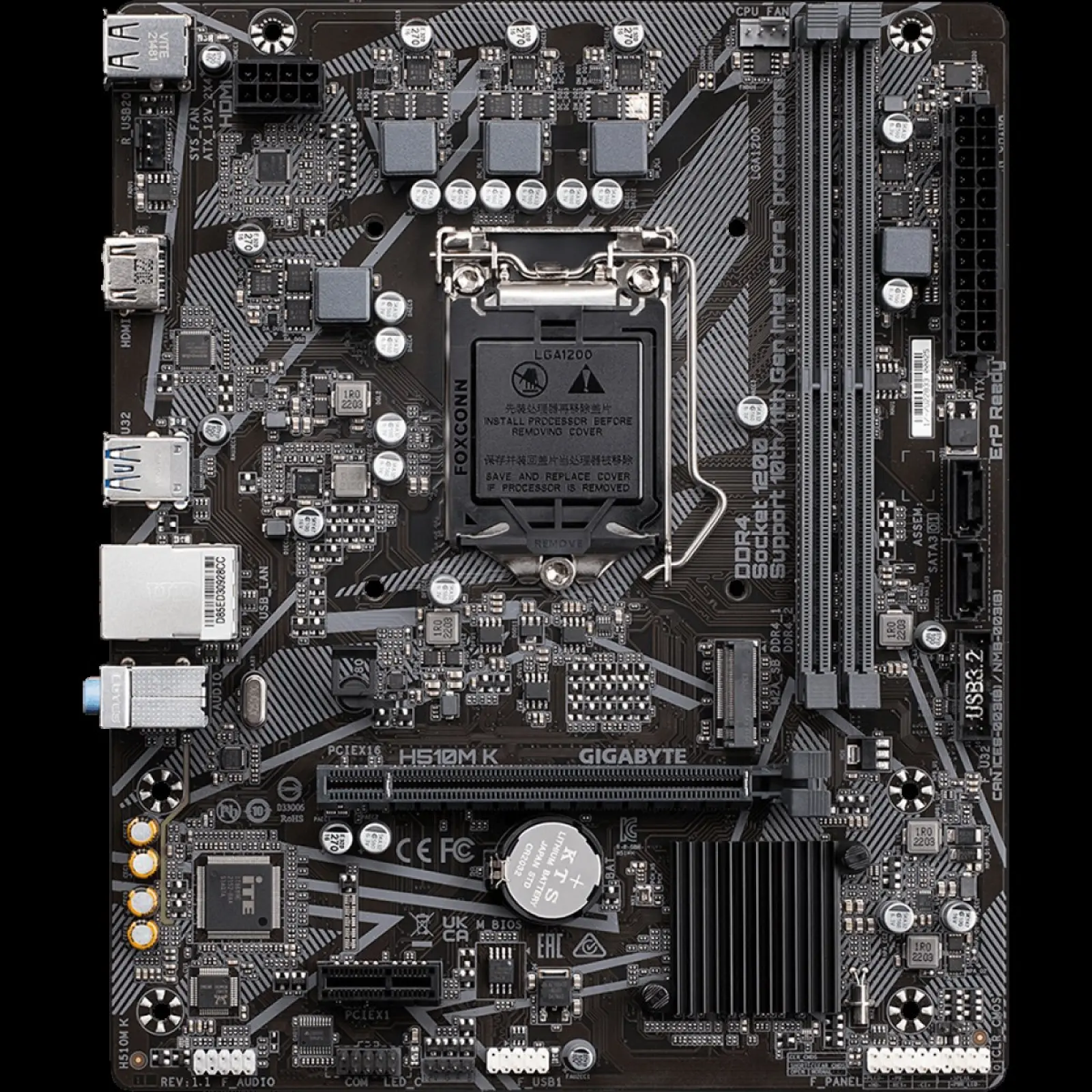 Материнская плата Gigabyte H510M K V2 (LGA1200, mATX)