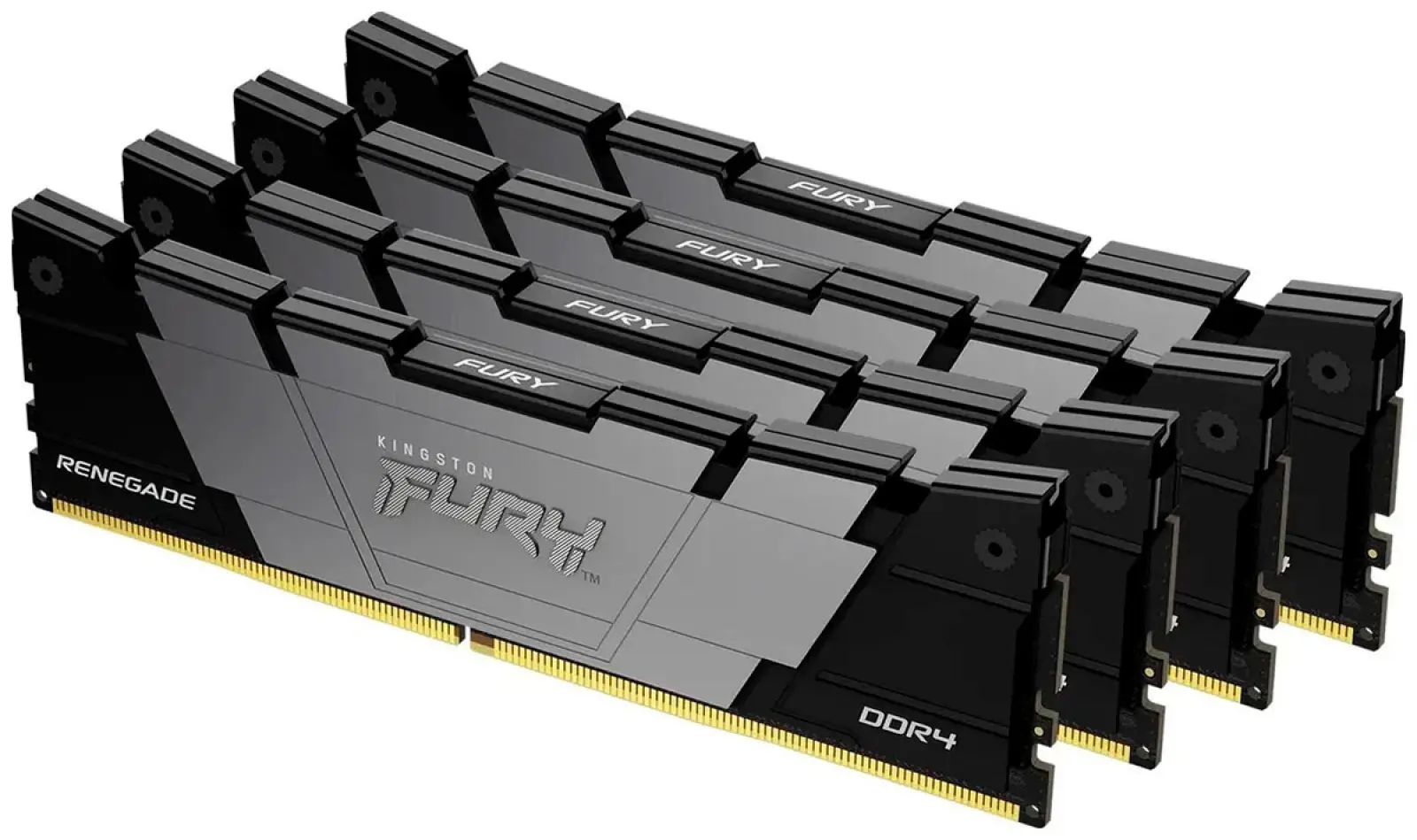 Оперативная память Kingston DDR4 32GB (4x8GB) 3200MHz FURY Renegade Black (KF432C16RB2K4/32)