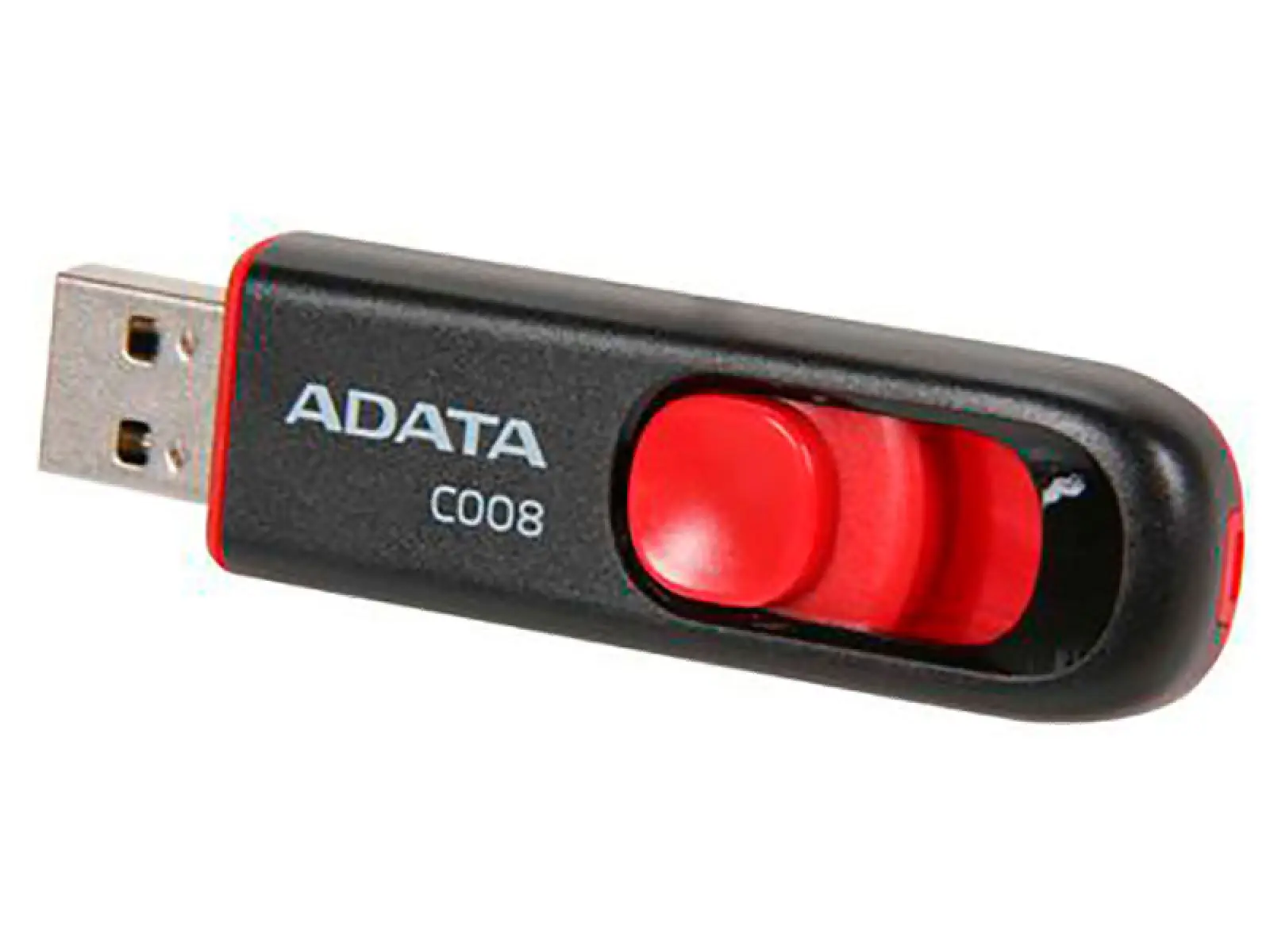 Флеш-накопитель Adata USB 3.2, 64 GB, (AC008-64G-RKD), BLACK/RED