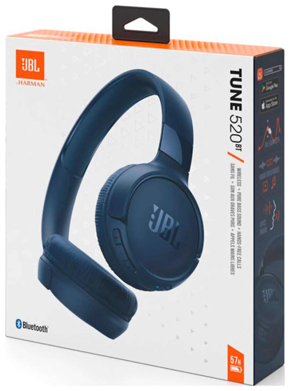 Беспроводные наушники JBL T520BT blue