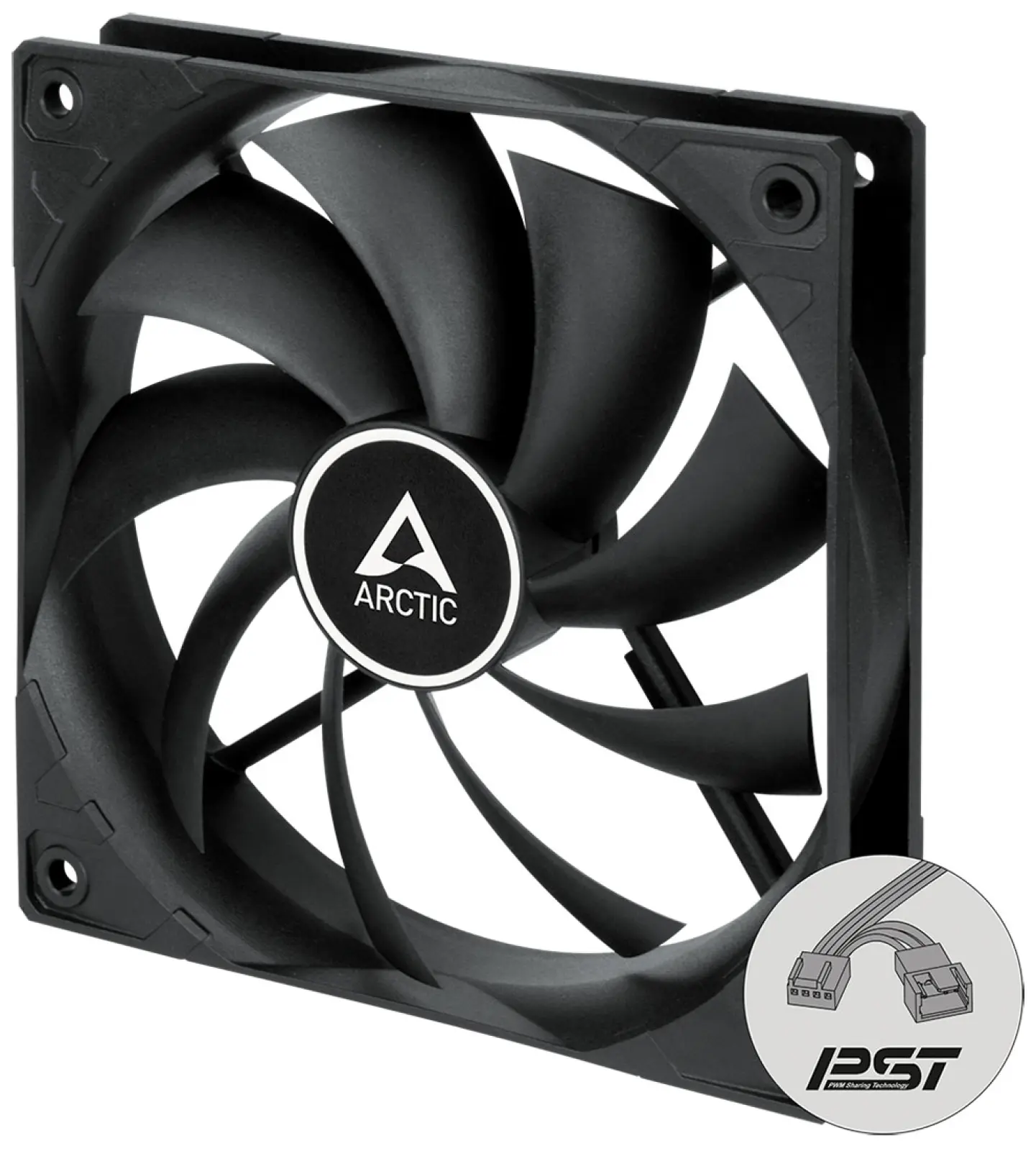Вентилятор для корпуса Arctic F12 PWM PST Black (ACFAN00200A)