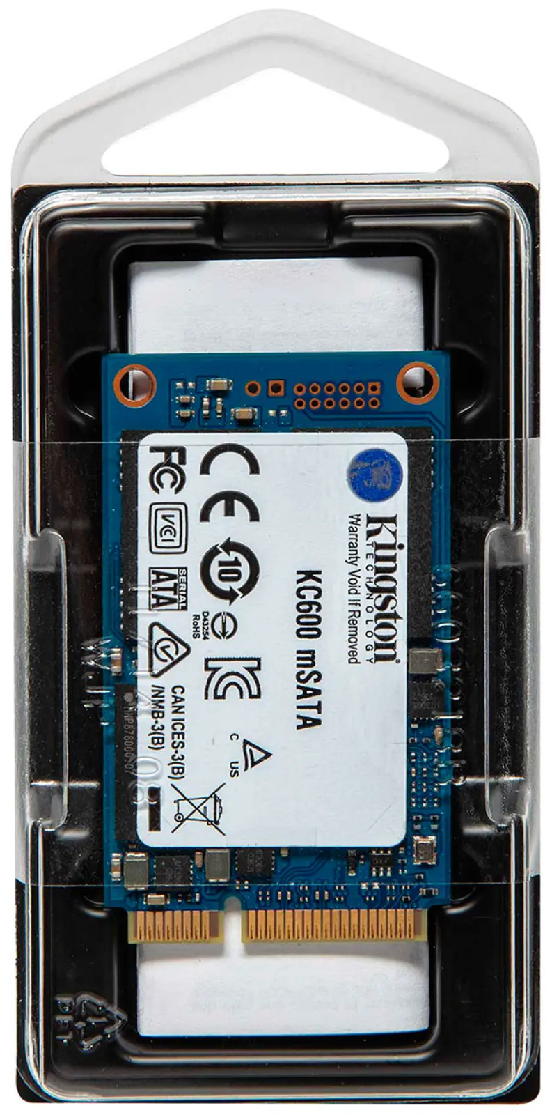 SSD накопитель Kingston MSATA KC600 1024 Гб SATA III 3D TLC (SKC600MS/1024G)
