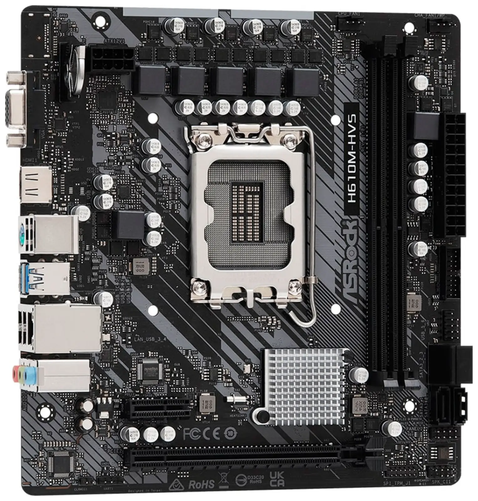 Материнская плата Asrock H610M-HVS (LGA1700, mATX)