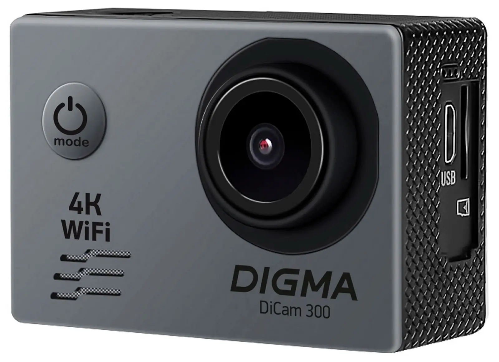 Экшн-камера Digma DiCam 300, серый