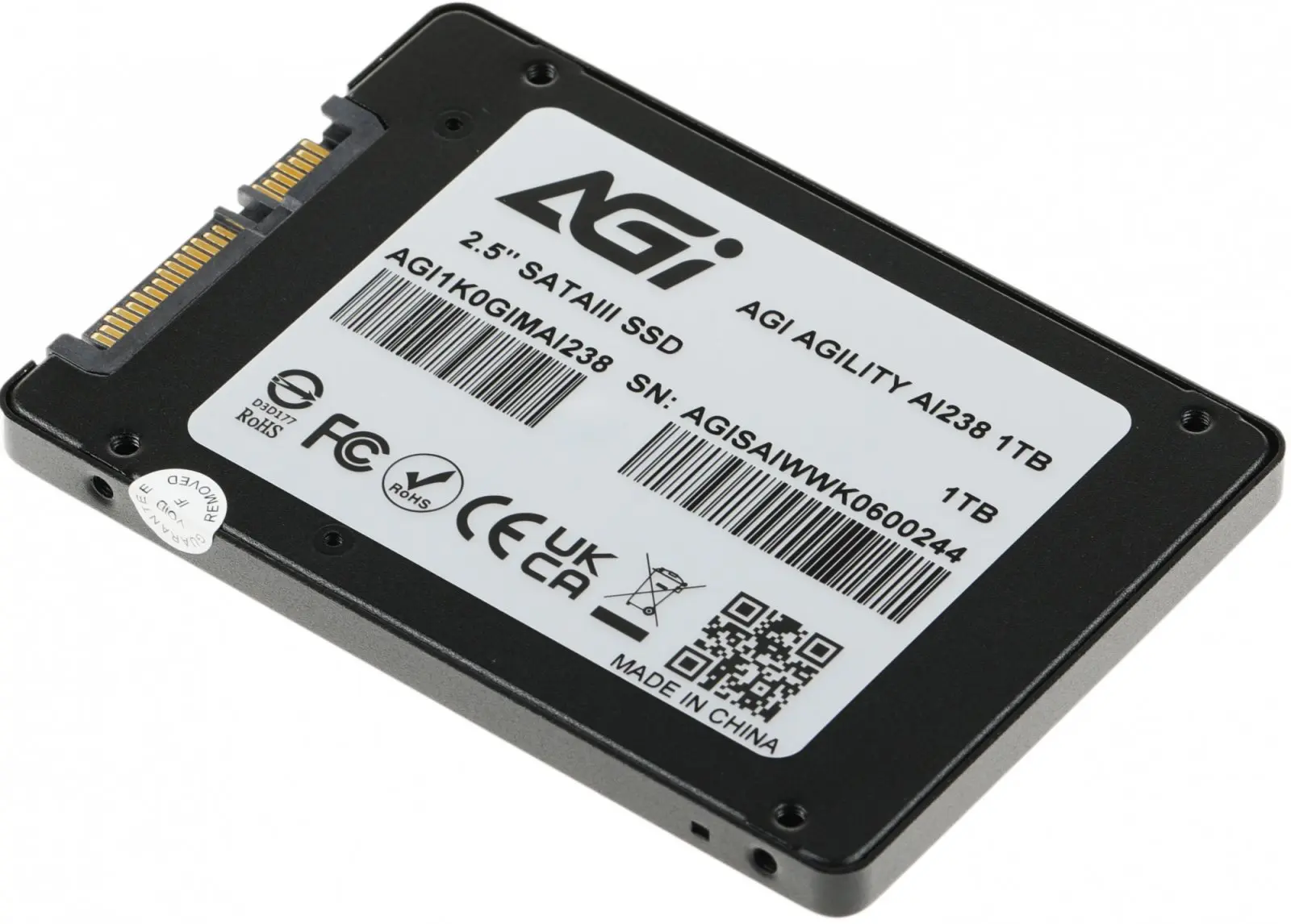 Накопитель SSD AGI 2.5 AI238 SATA III 1Tb (AGI1K0GIMAI238)