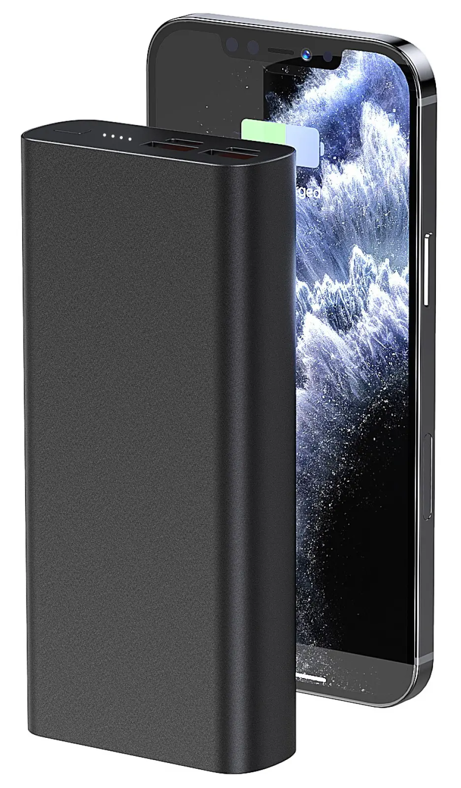 Внешний аккумулятор Hiper CORE 3XL Metal PowerBank, черный, 20000 мАч