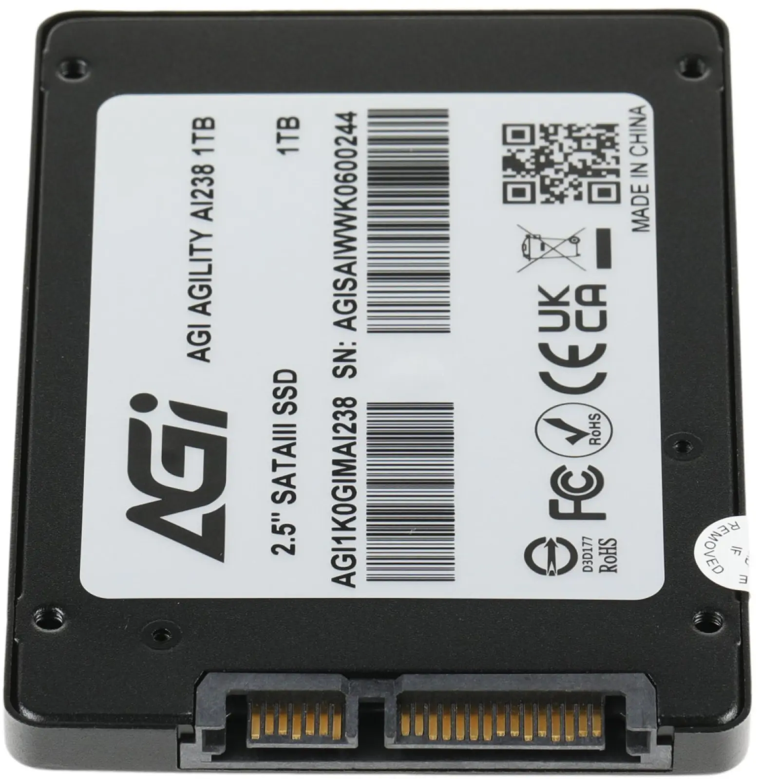 Накопитель SSD AGI 2.5 AI238 SATA III 1Tb (AGI1K0GIMAI238)