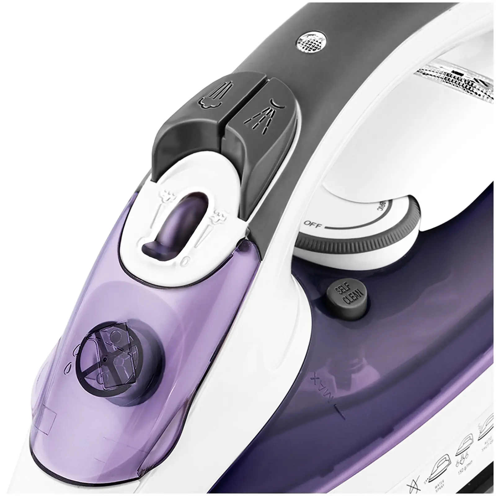 Утюг Vitek VT-8356 2600Вт белый/серый