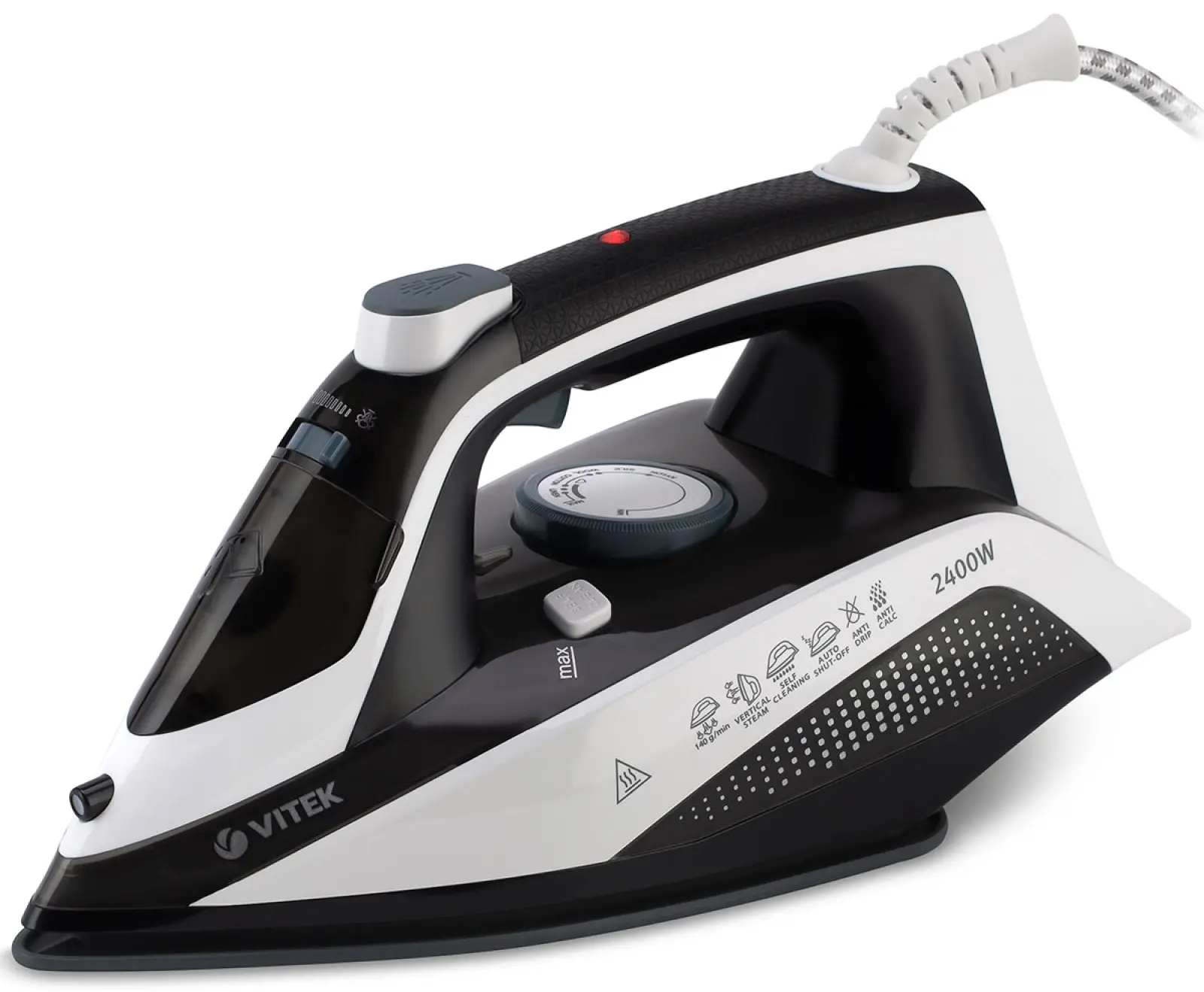 Утюг Vitek VT-8313, белый/черный