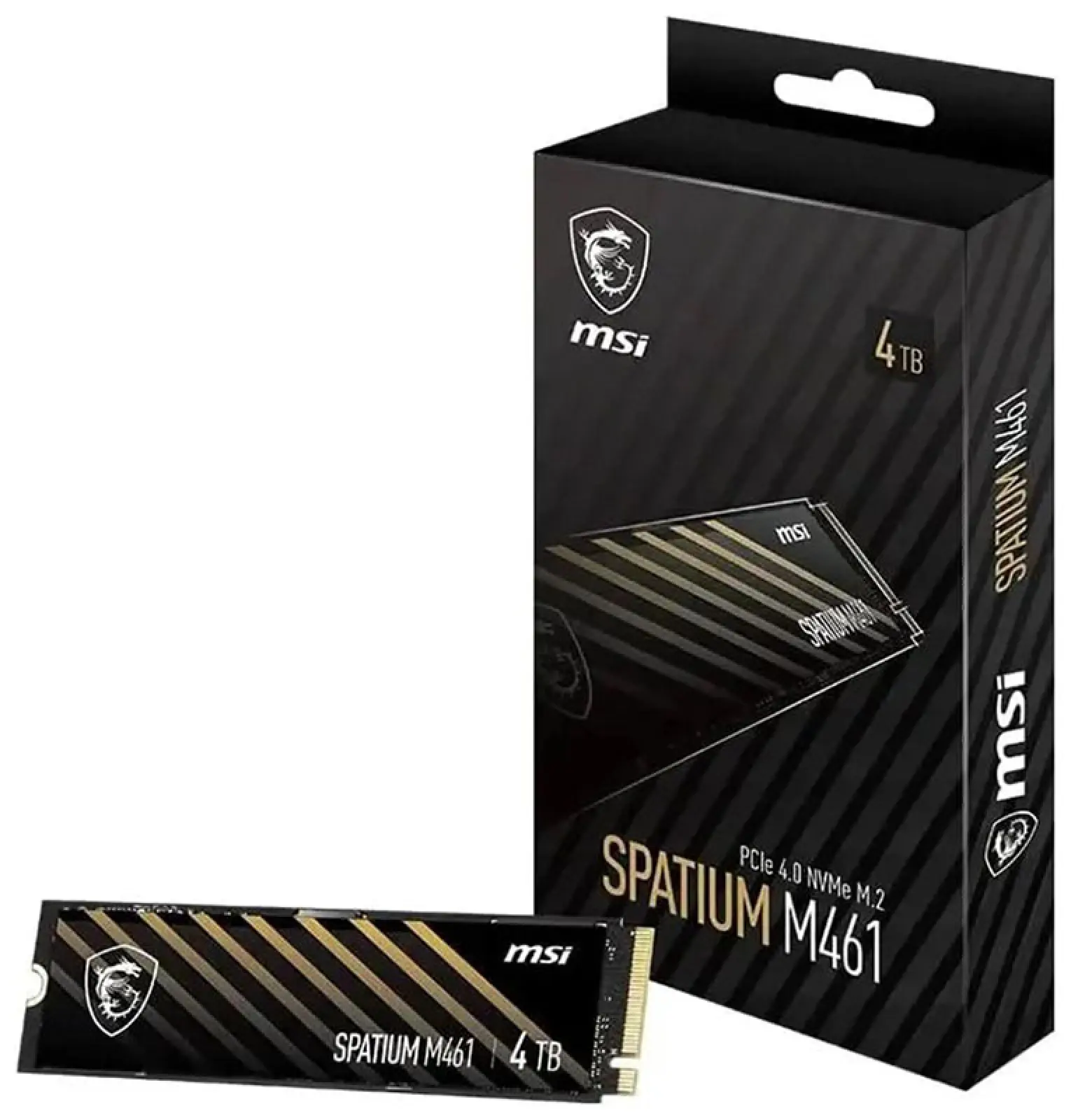 SSD накопитель MSI M.2 SPATIUM M461 4000 Гб PCIe 4.0 3D NAND (S78-440R030-P83)