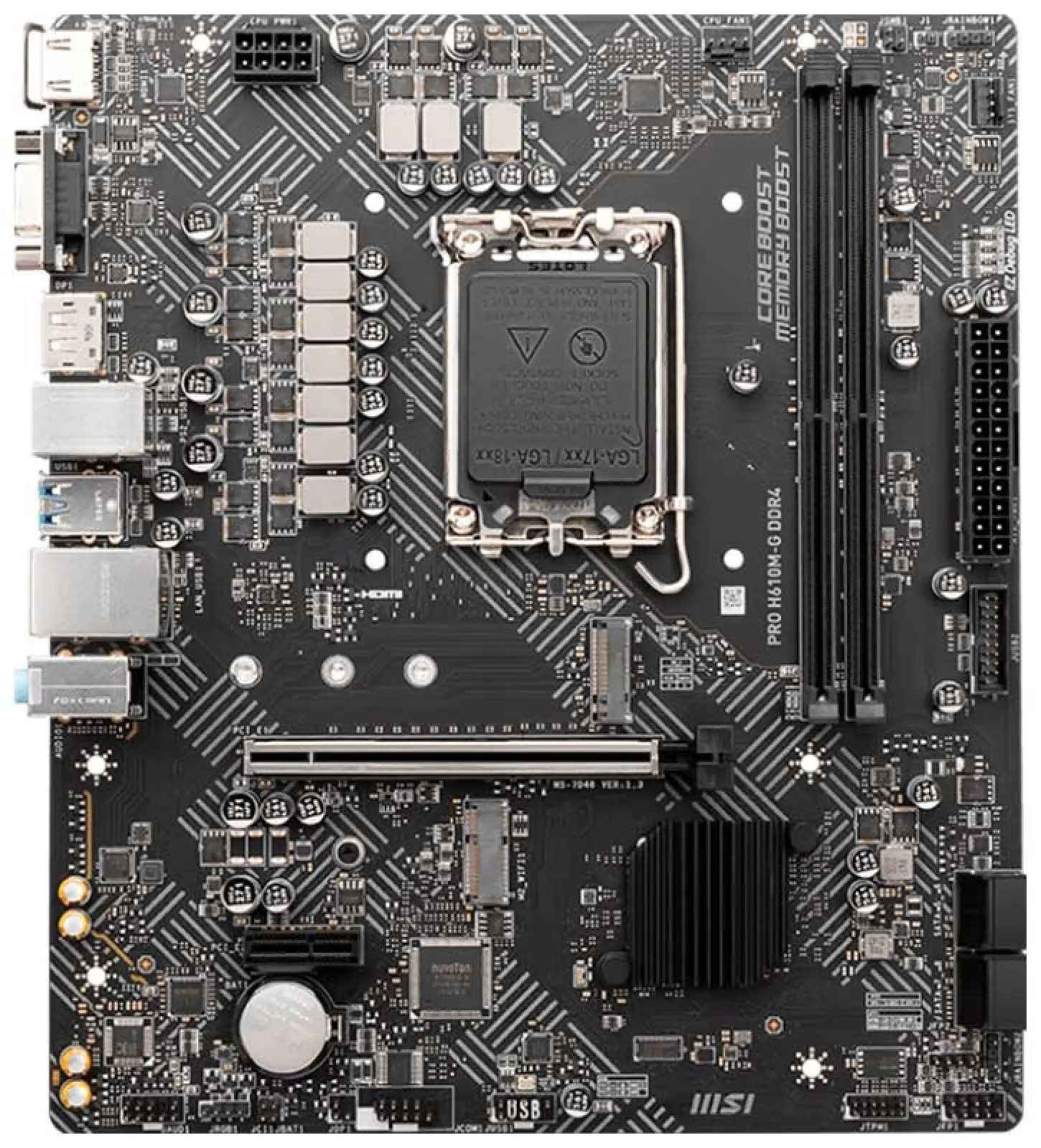 Материнская плата MSI PRO H610M-G (LGA1700, mATX)
