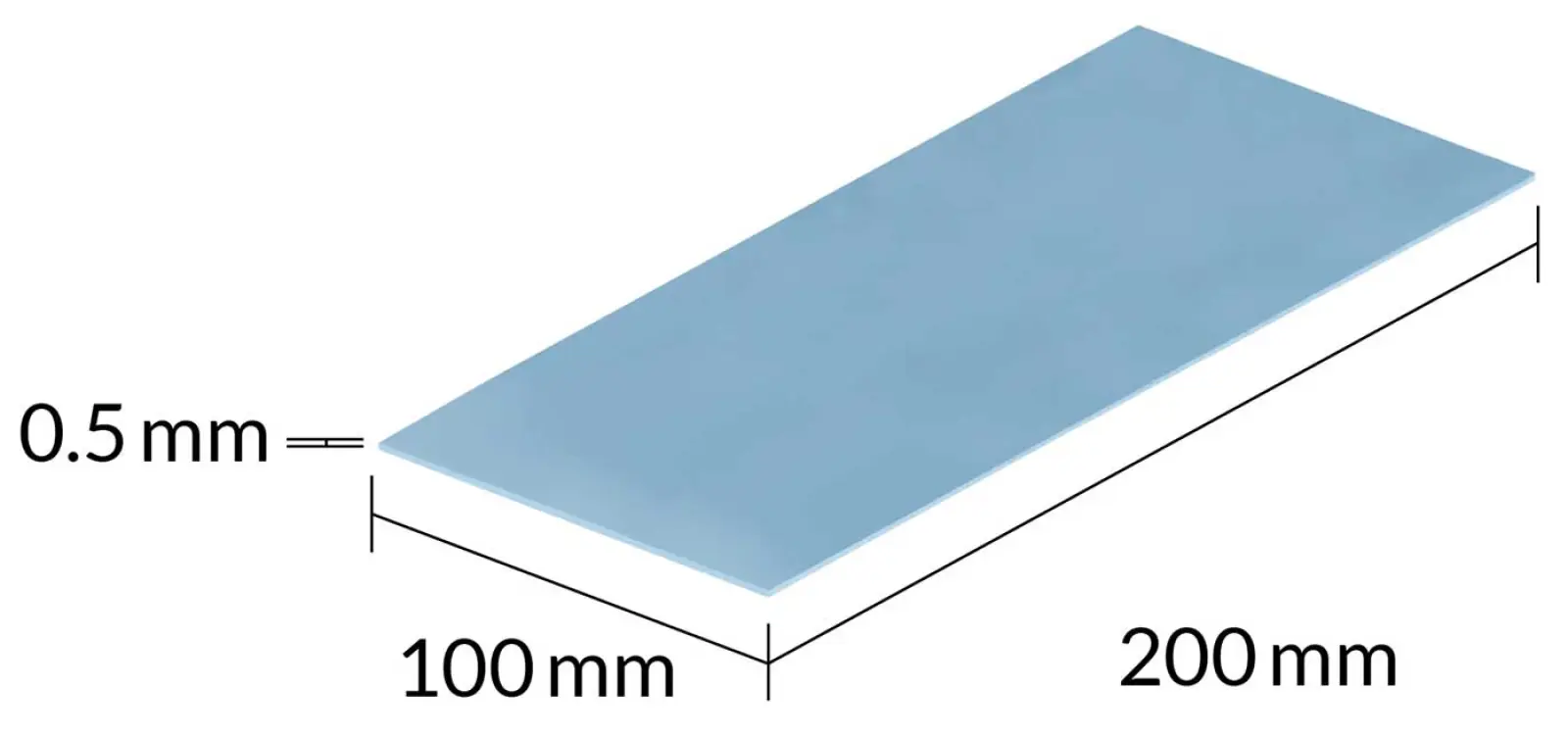 Термопрокладки  Arctic 200x100mm 0.5mm - 2 Pack TP-3 (ACTPD00058A)