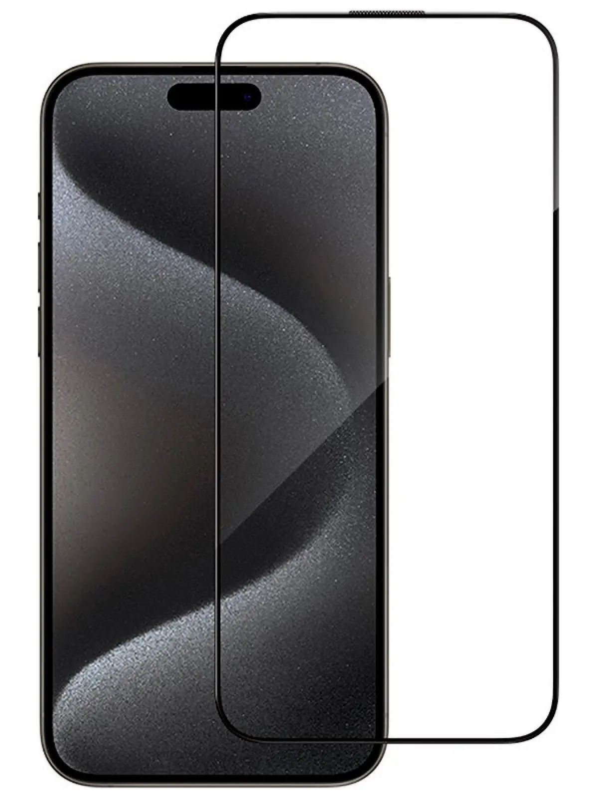 Защитное стекло Type Gorilla Full Cover HD Glass, Anti-Static, iPhone16/15, Black, 6.1 (PTJ1-15-16-BK)
