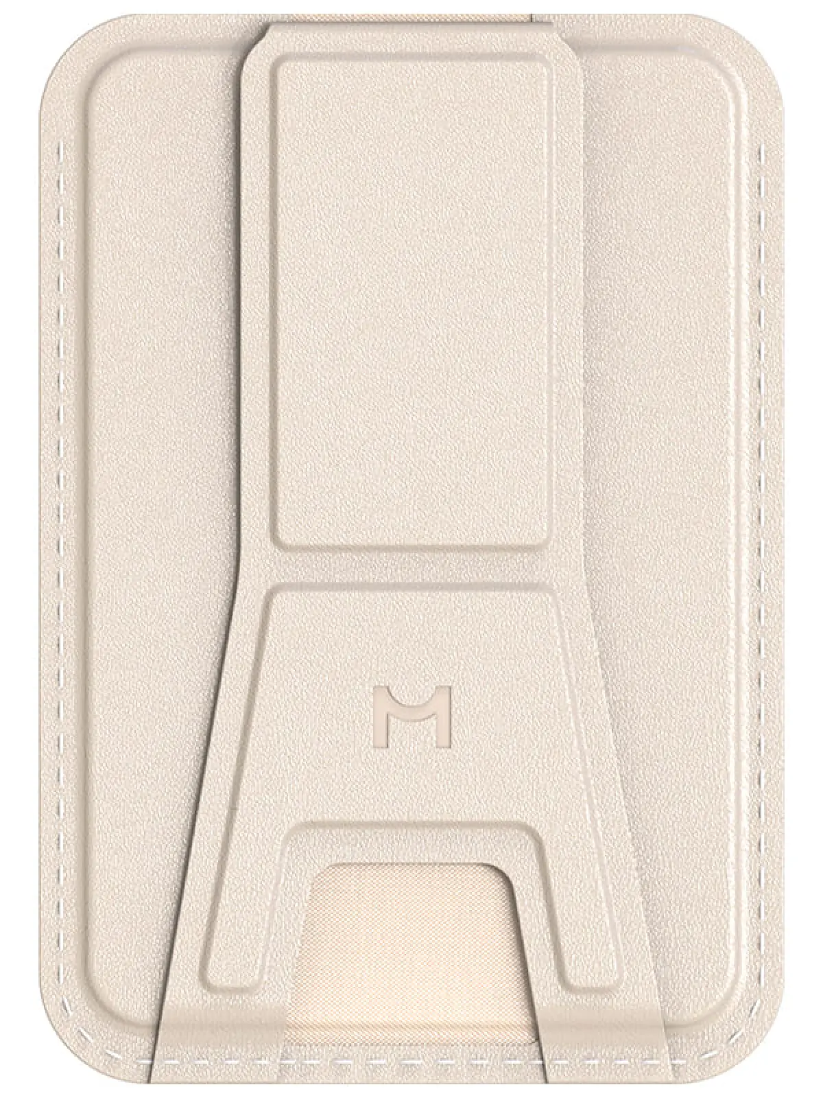 Кошелек-кардхолдер Magssory Duo c подставкой и магнитами, совместимый с MagSafe, ivory (ACL011)