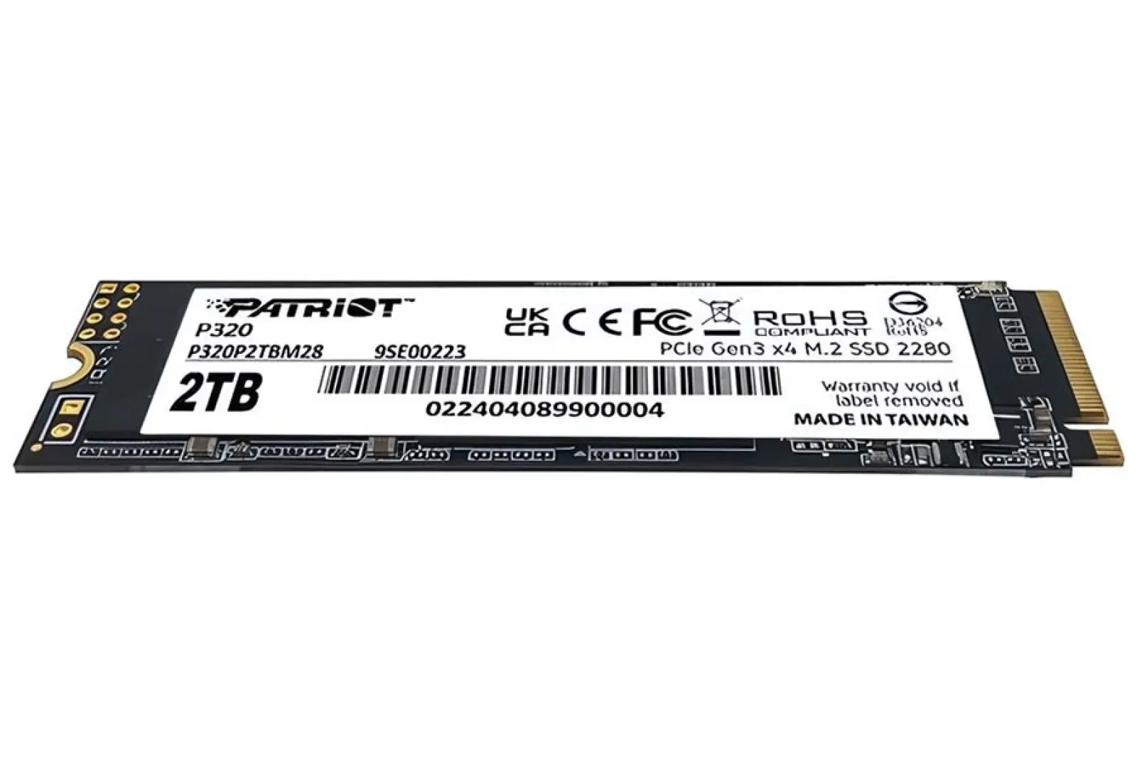 SSD накопитель Patriot Memory M.2 2048GB P320 (P320P2TBM28)