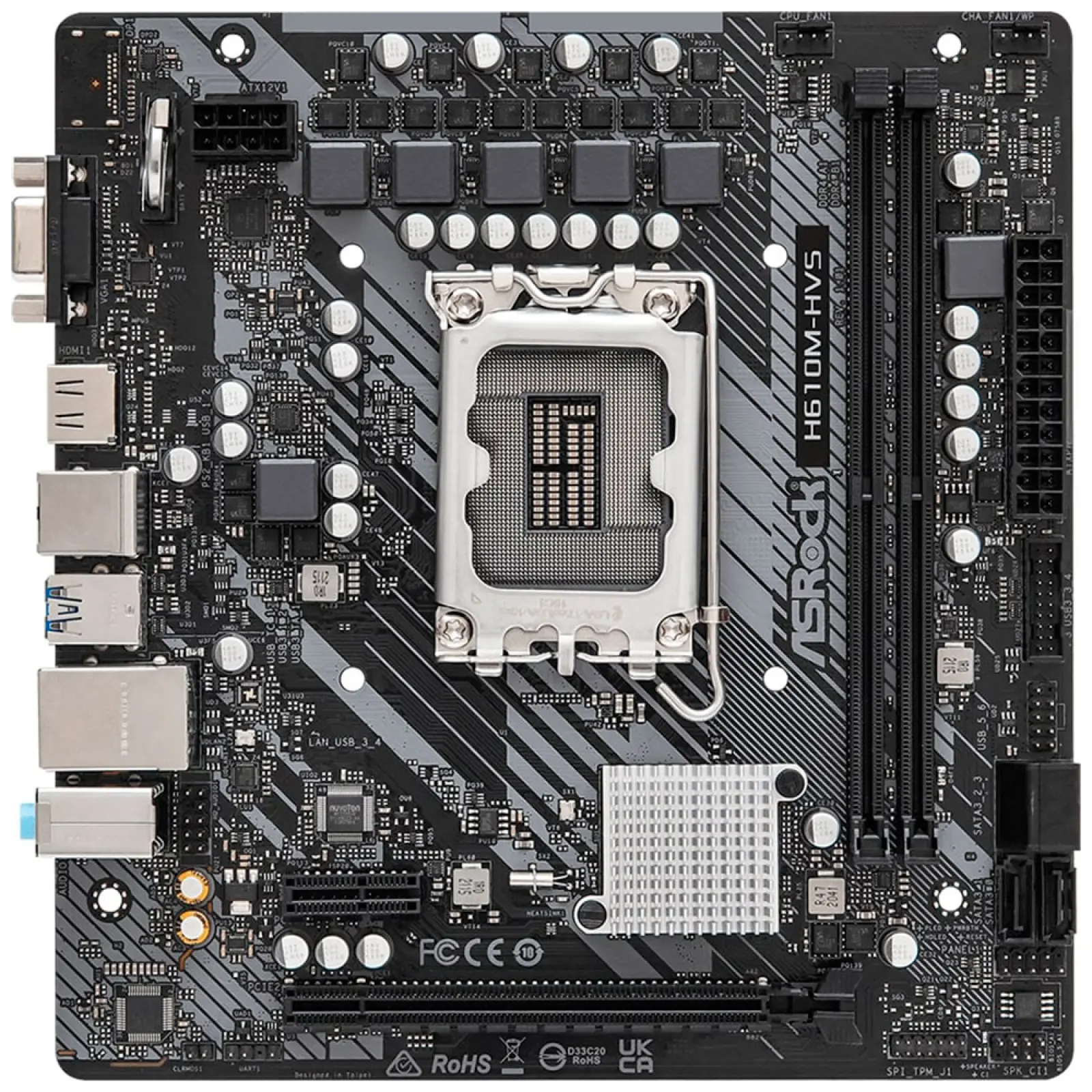 Материнская плата Asrock H610M-HVS (LGA1700, mATX)