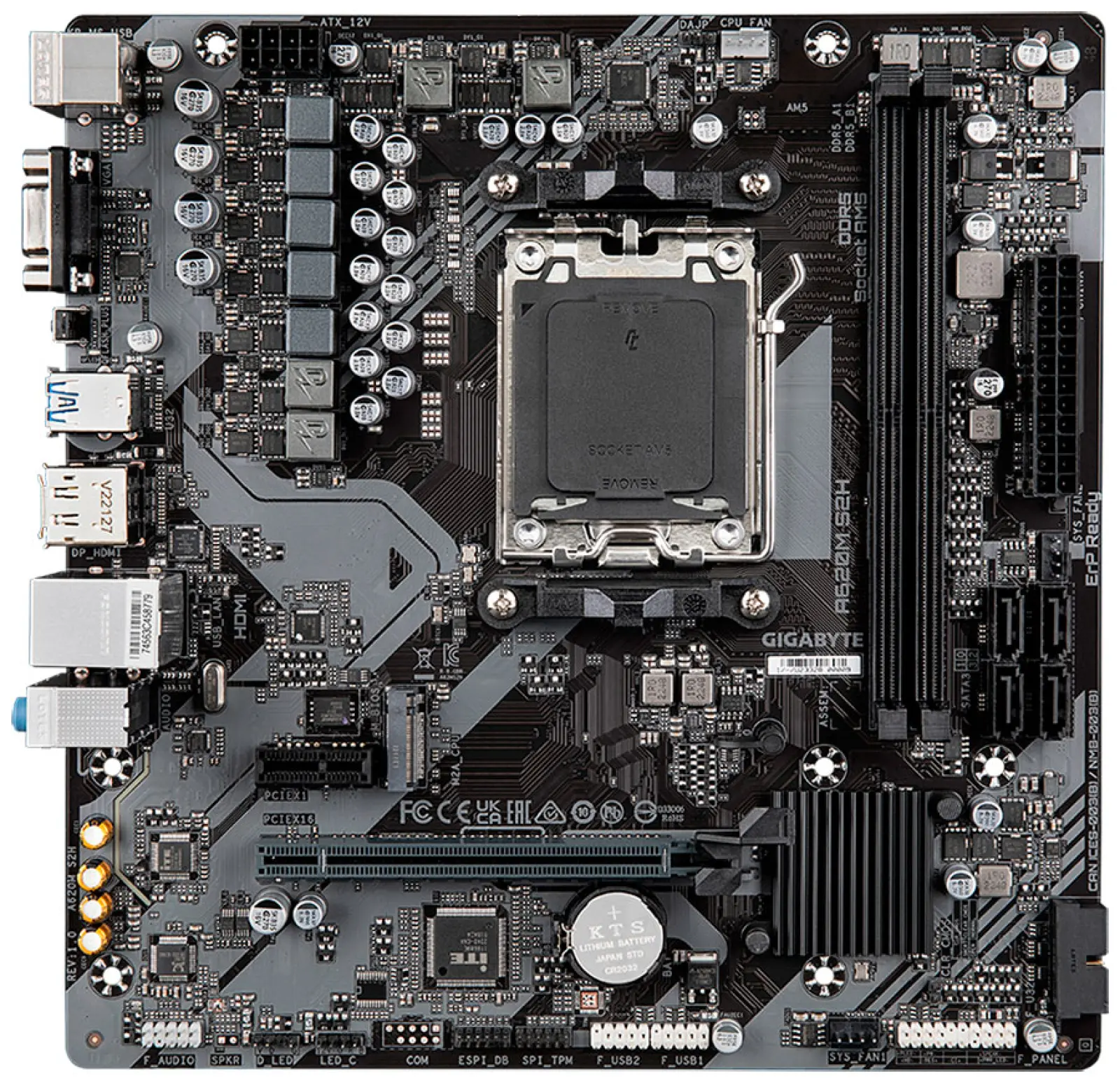 Материнская плата Gigabyte A620M S2H (AM5 mATX)