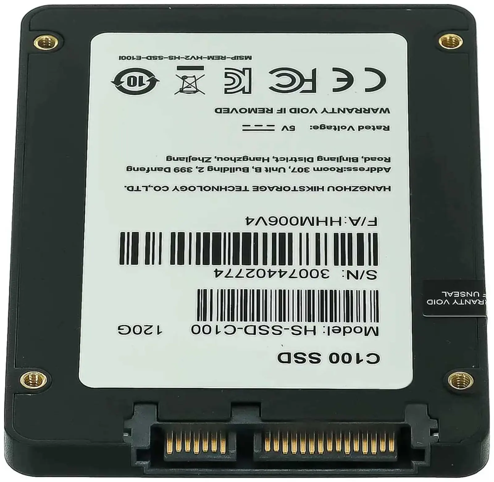 SSD накопитель Hikvision С100 2.5 120 Гб SATA III (HS-SSD-C100/120G)