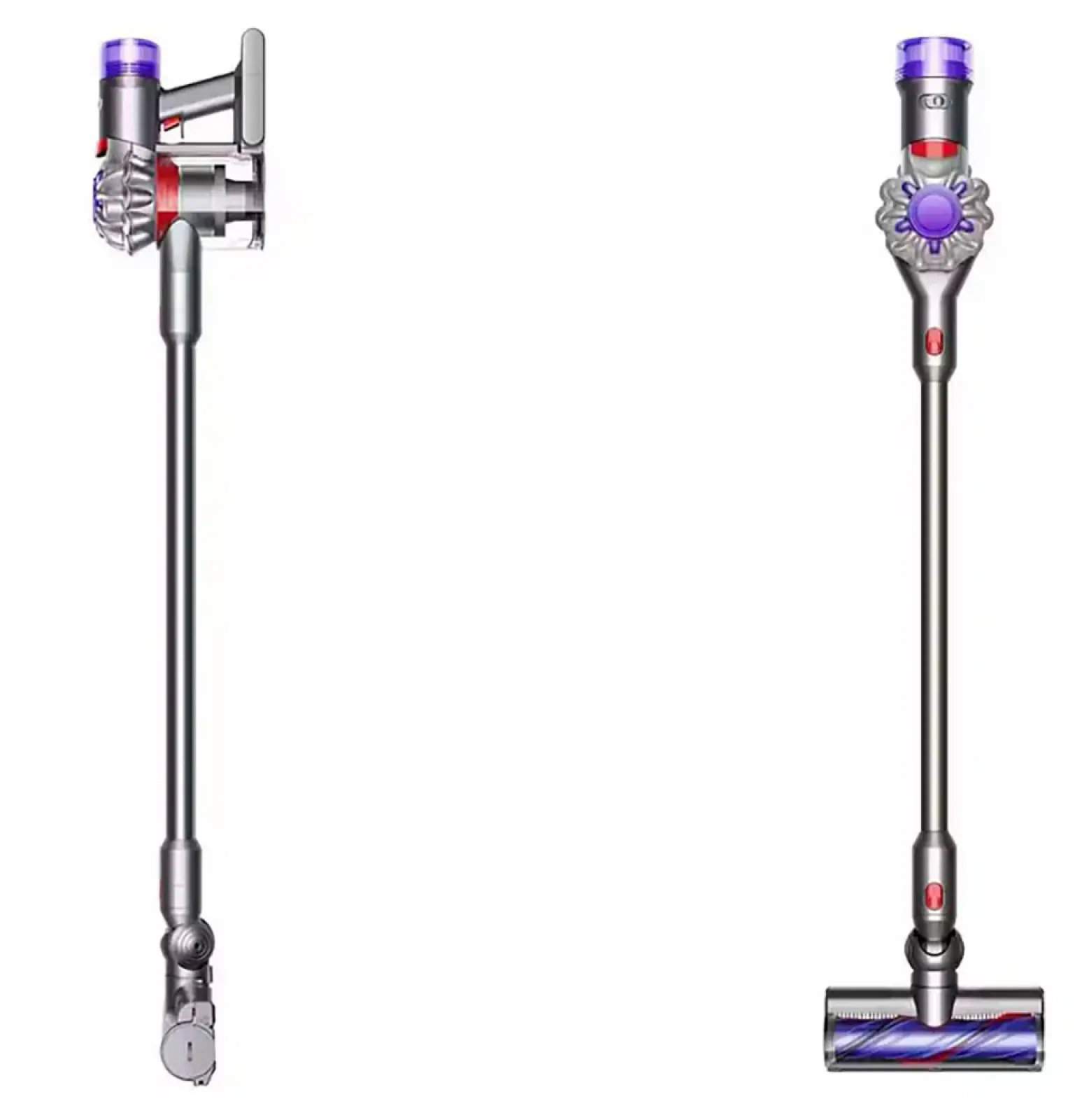 Пылесос вертикальный Dyson V8 Advanced в цвете Silver/Nickel (492637-01), UK Specs