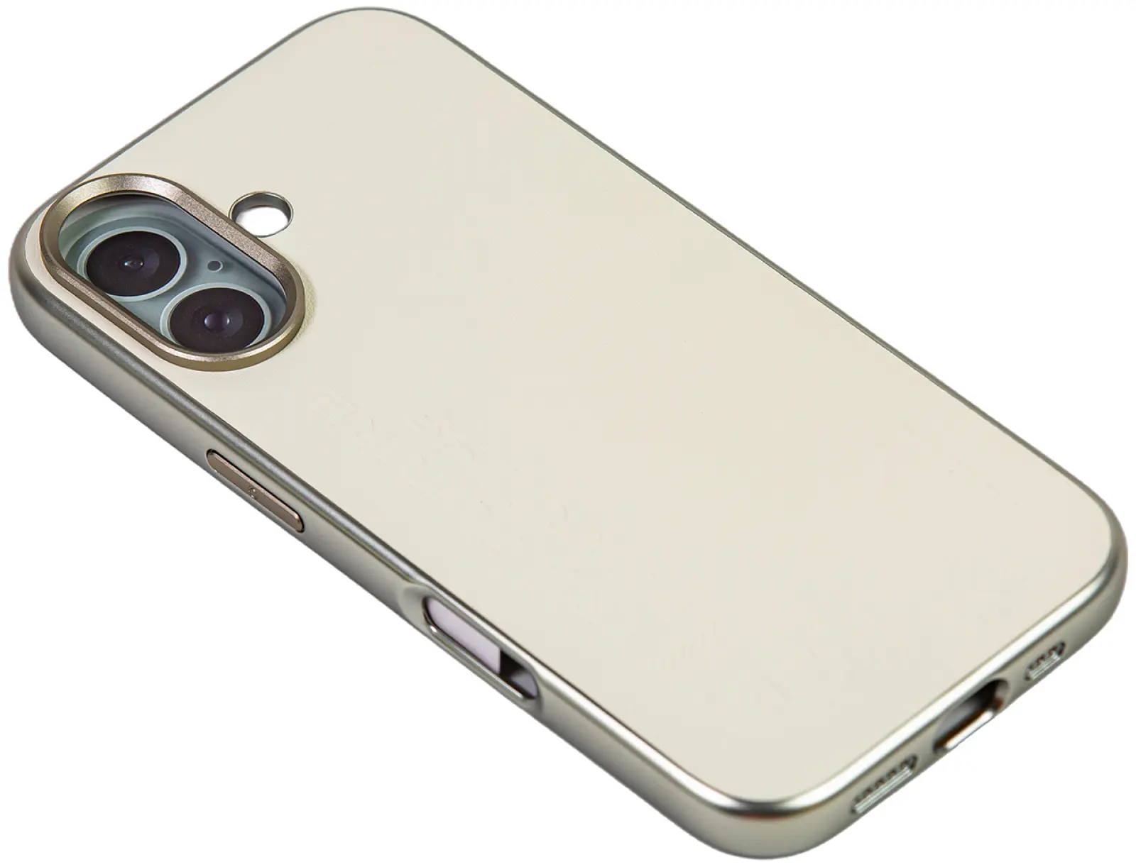 Чехол с магнитным покрытием Type Gorilla Premium Magnetic iPhone 16, White Leather (BL-T52-iP16-LTR-WH)