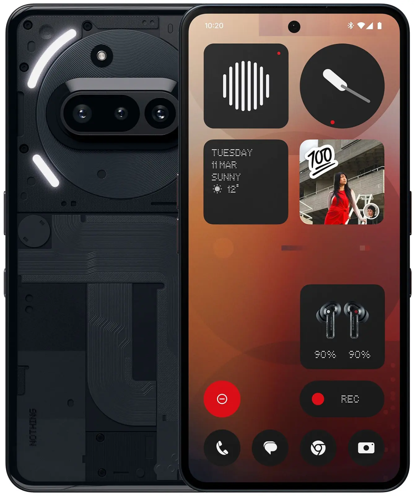 Смартфон Nothing phone 3a 8/128 (A10400148) BLACK