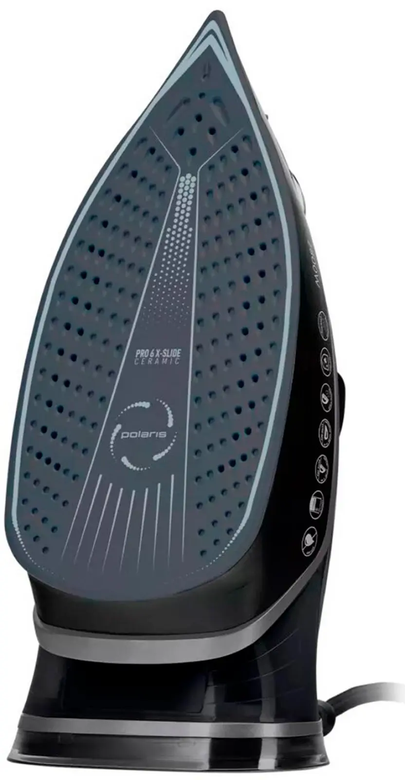 Утюг для одежды с отпаривателем  Polaris PIR 2821AK 3m, черный/Графит