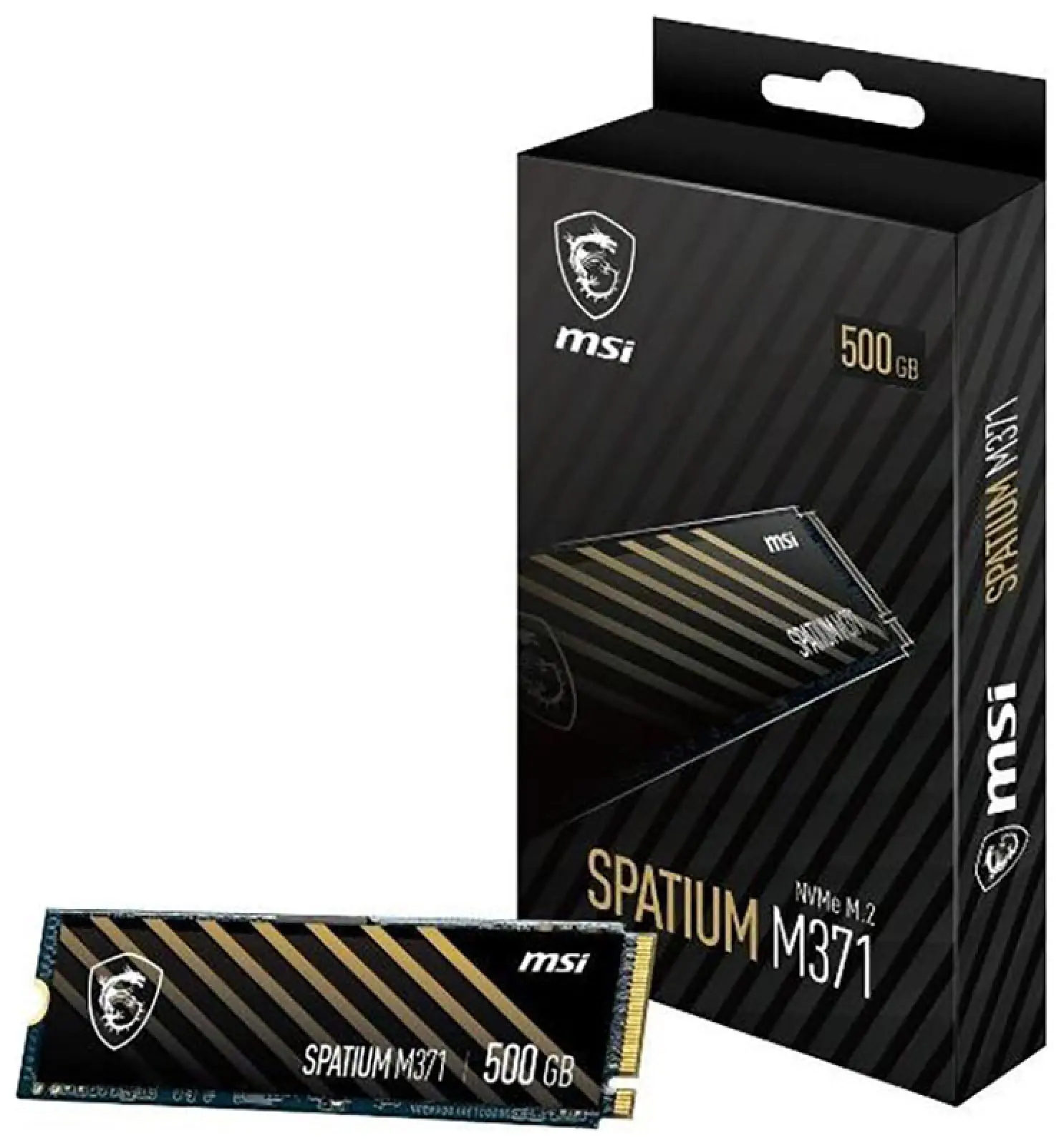 SSD накопитель MSI M.2 SPATIUM M371 500 Гб PCIe 3D NAND (S78-440K160-P83)