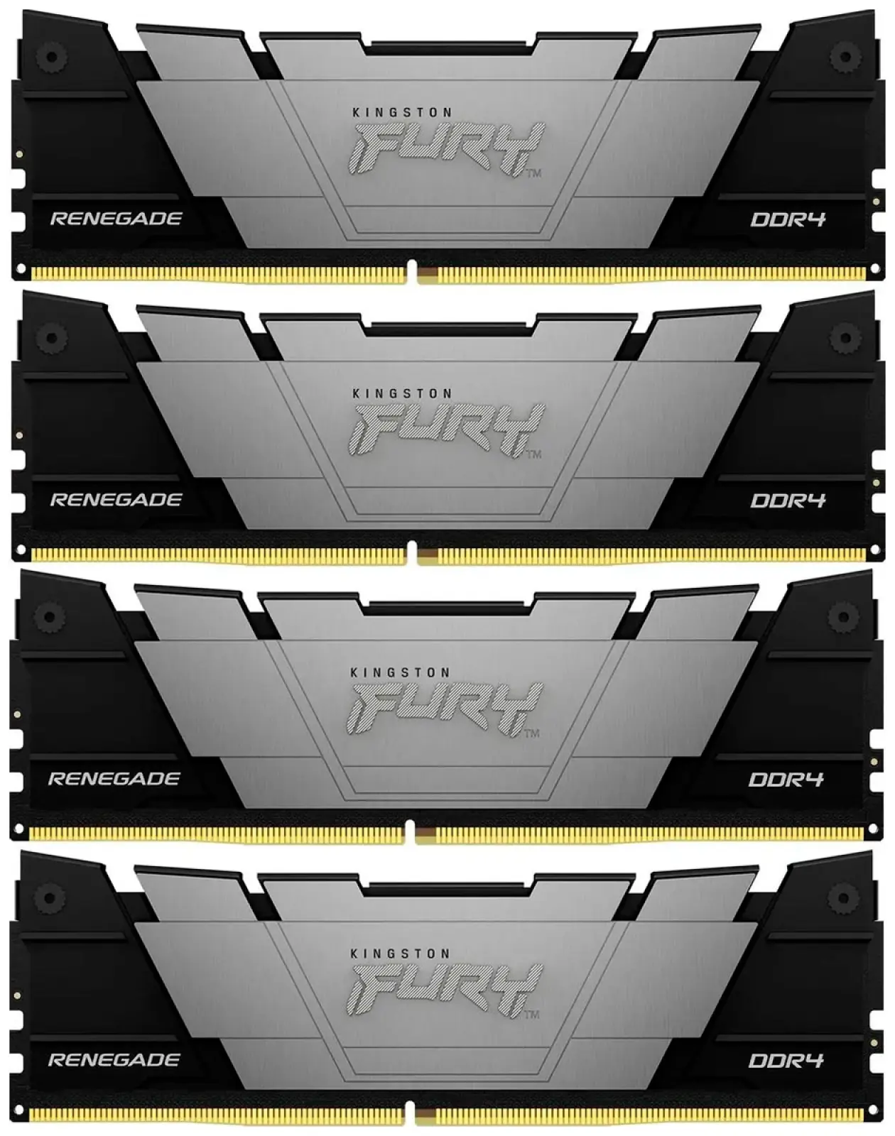 Оперативная память Kingston DDR4 32GB (4x8GB) 3200MHz FURY Renegade Black (KF432C16RB2K4/32)