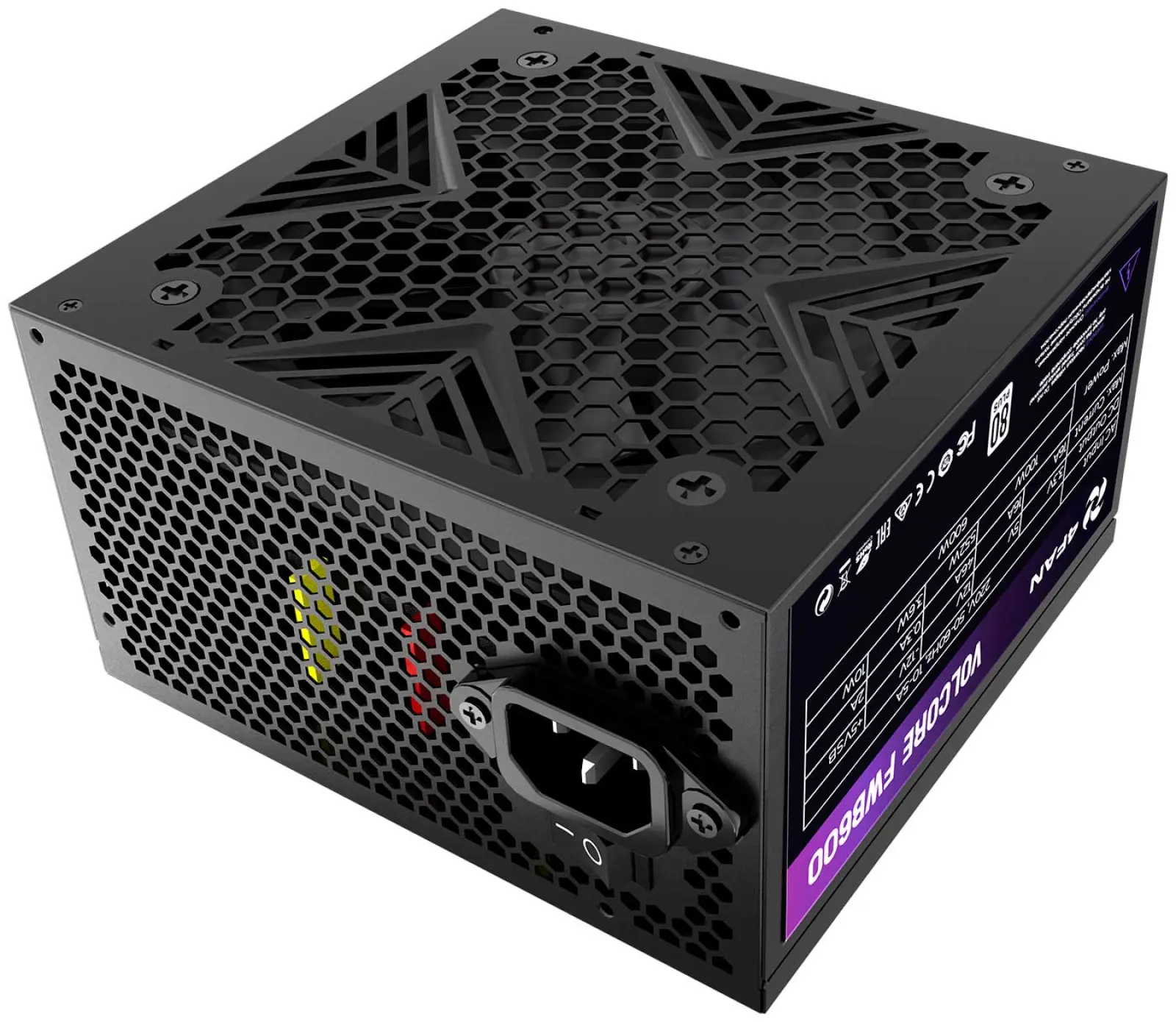 Блок питания 4FAN Volcore FWB600 80+ 600W Black