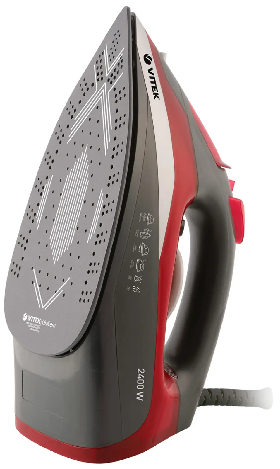 Утюг Vitek VT-8348 2400Вт серый/красный