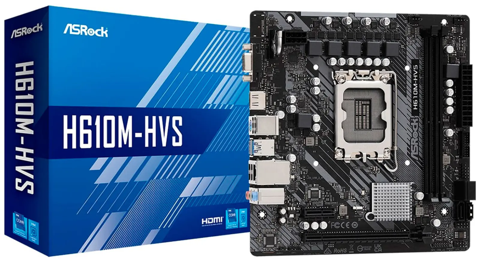 Материнская плата Asrock H610M-HVS (LGA1700, mATX)