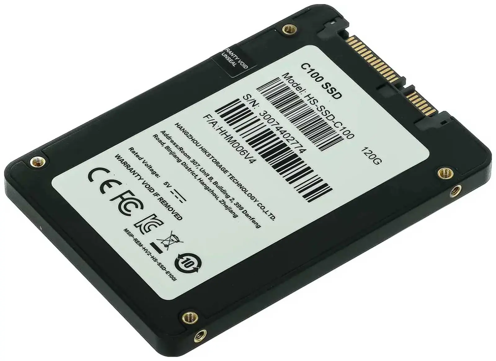 SSD накопитель Hikvision С100 2.5 120 Гб SATA III (HS-SSD-C100/120G)