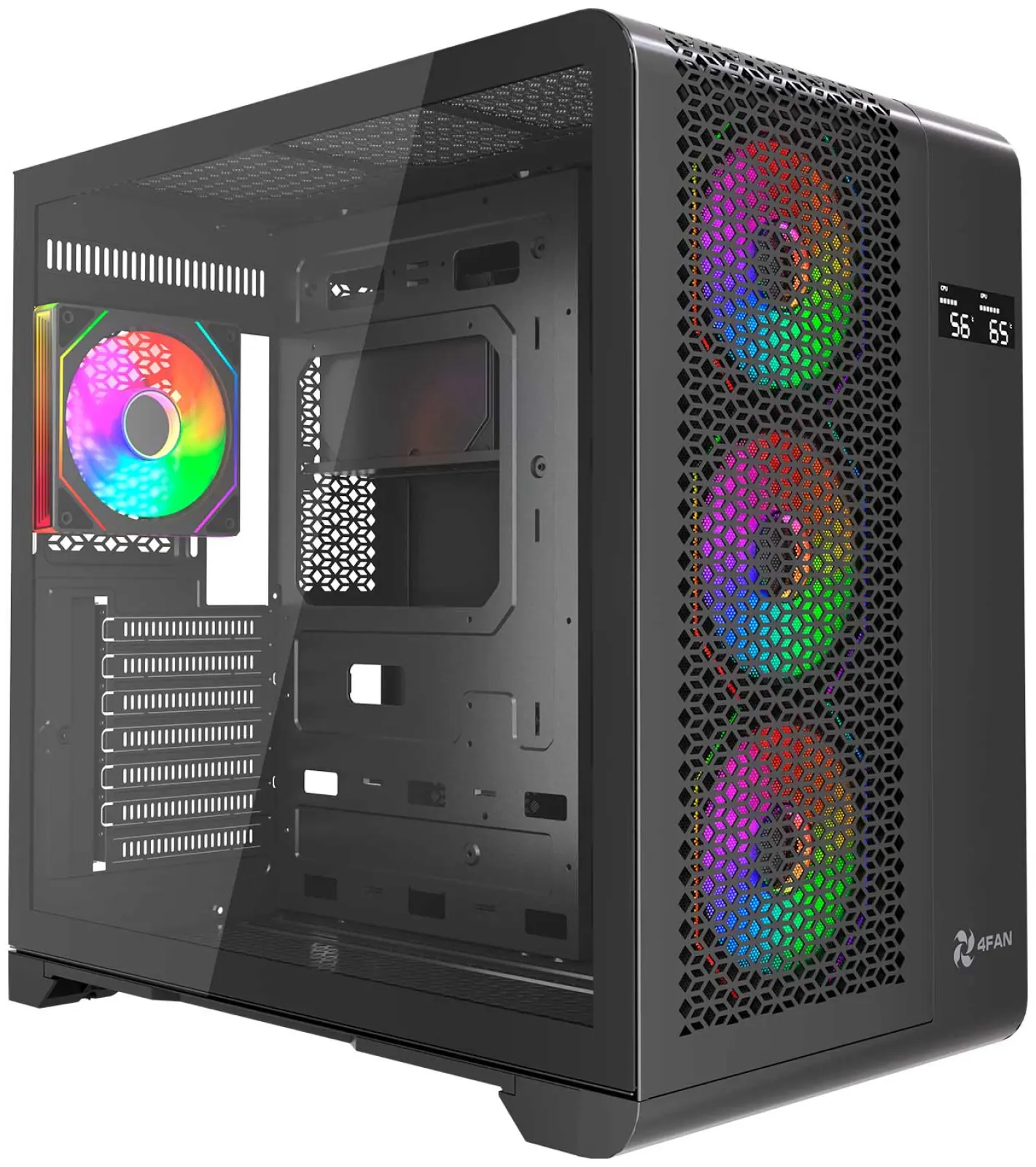 Компьютерный корпус 4FAN XZ Gigabit Black wFans