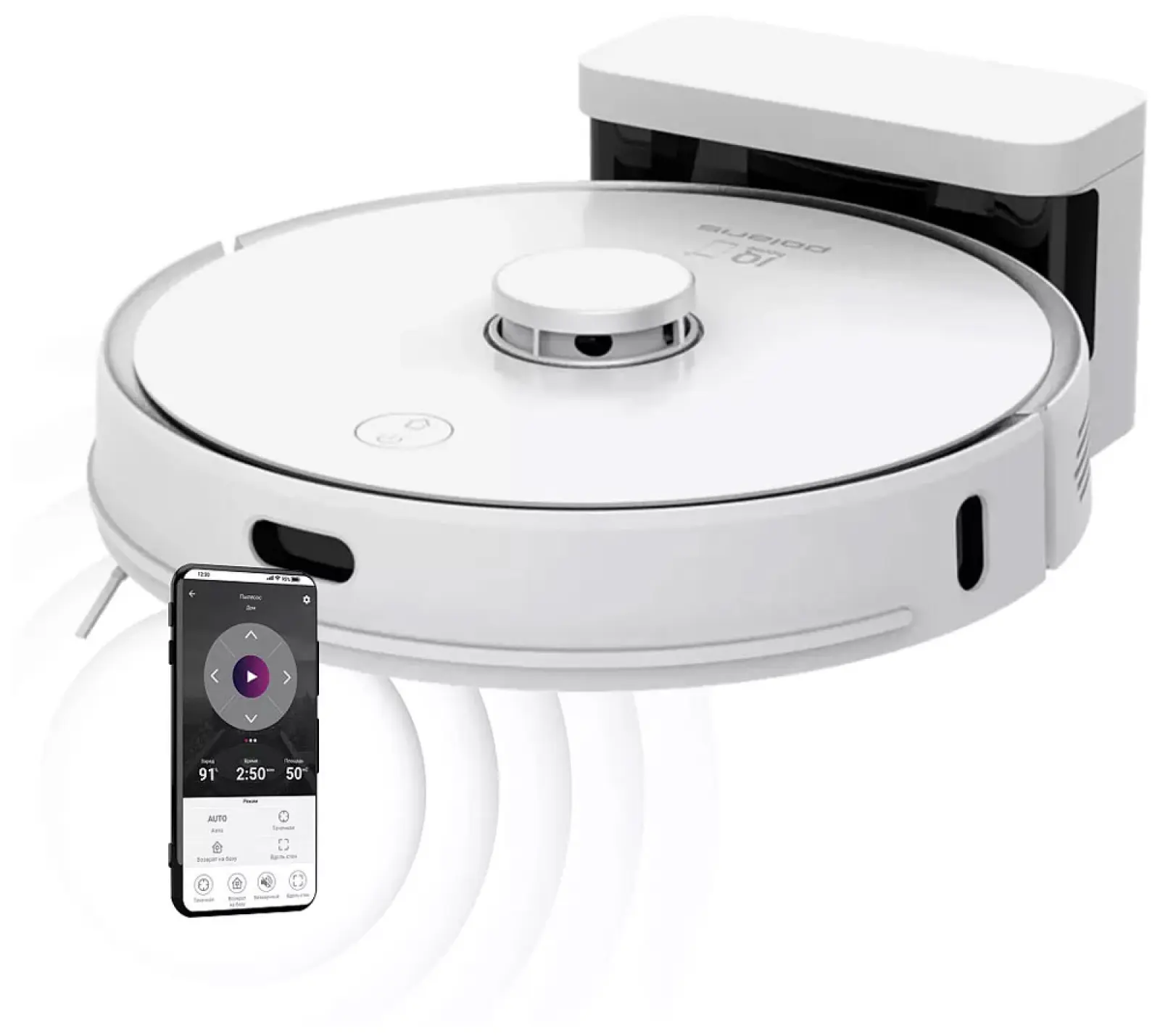 Робот-пылесос Polaris PVCR 0905 Wi-Fi, IQ Home, Panorama Aqua