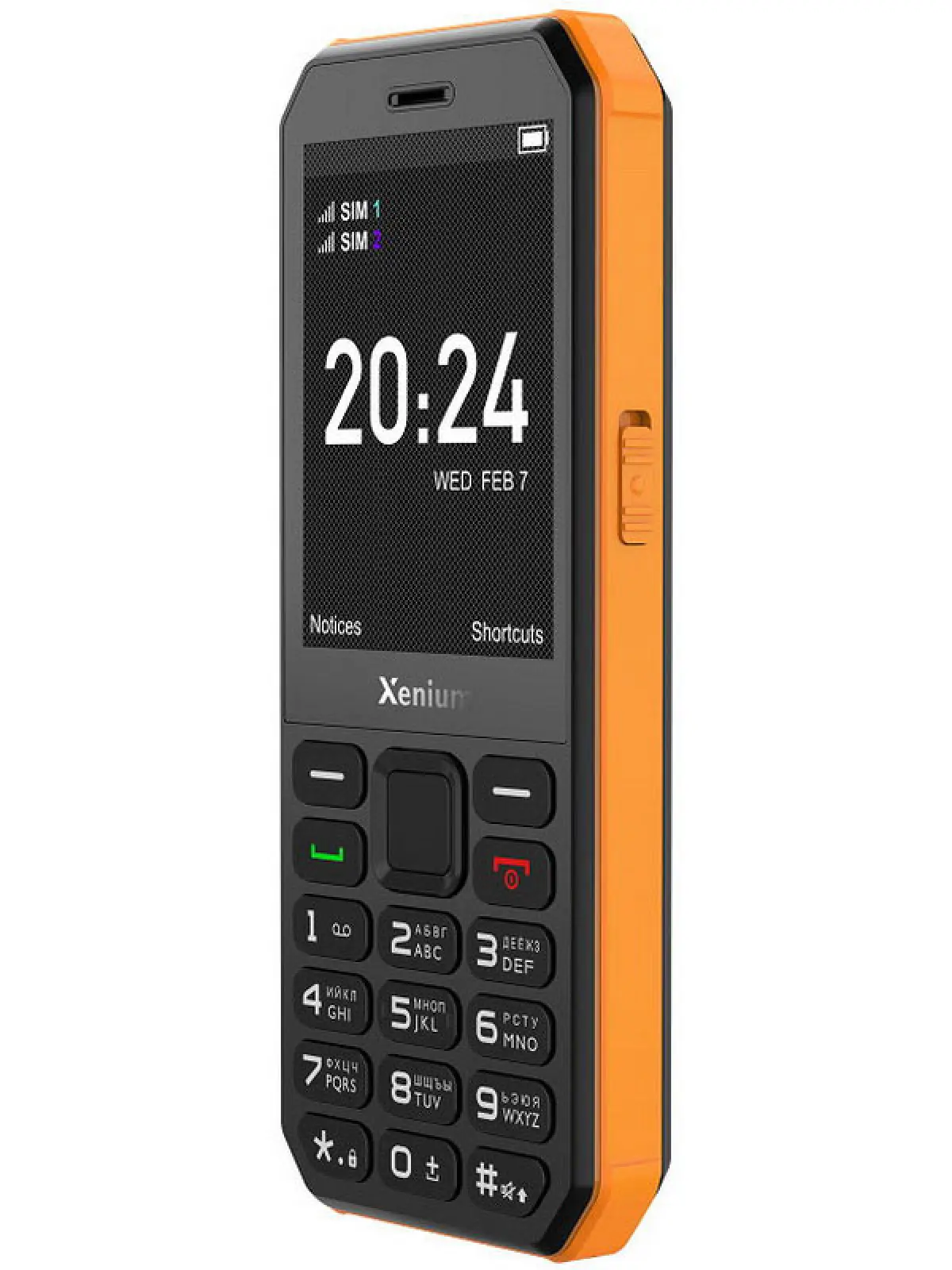 Мобильный телефон Philips Xenium X300 черный/оранжевый