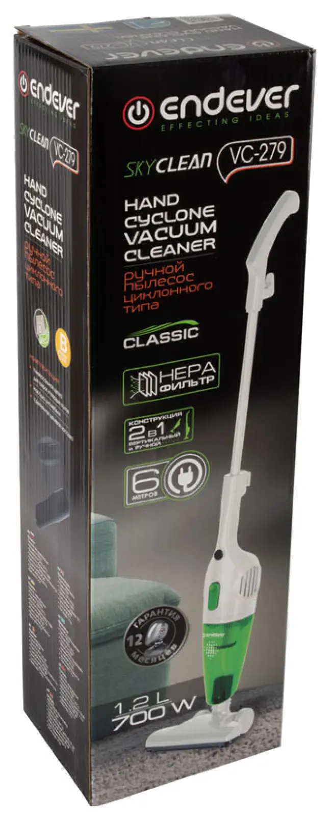 Пылесос вертикальный Endever SkyClean VC-279