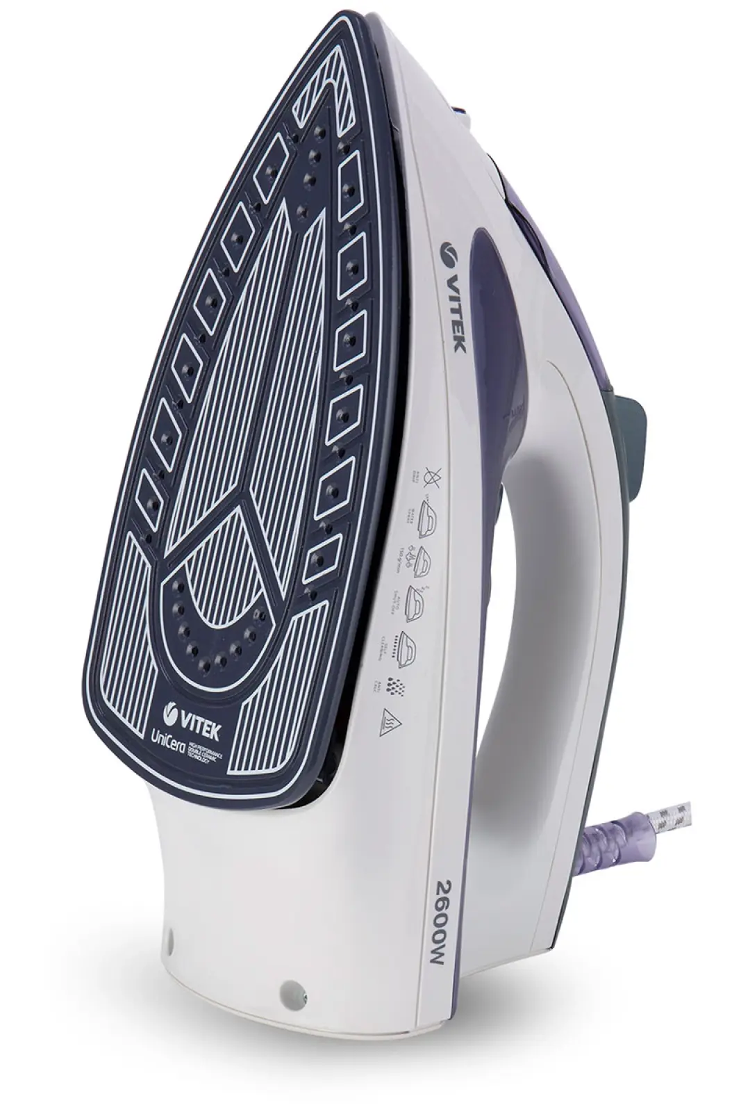 Утюг Vitek VT-8356 2600Вт белый/серый