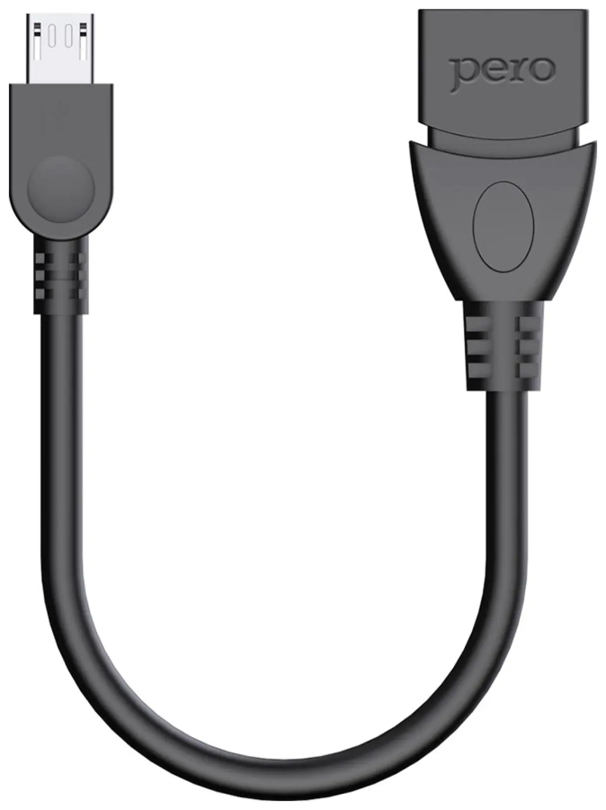 Адаптер  Pero AD03 OTG MICRO USB CABLE TO USB черный