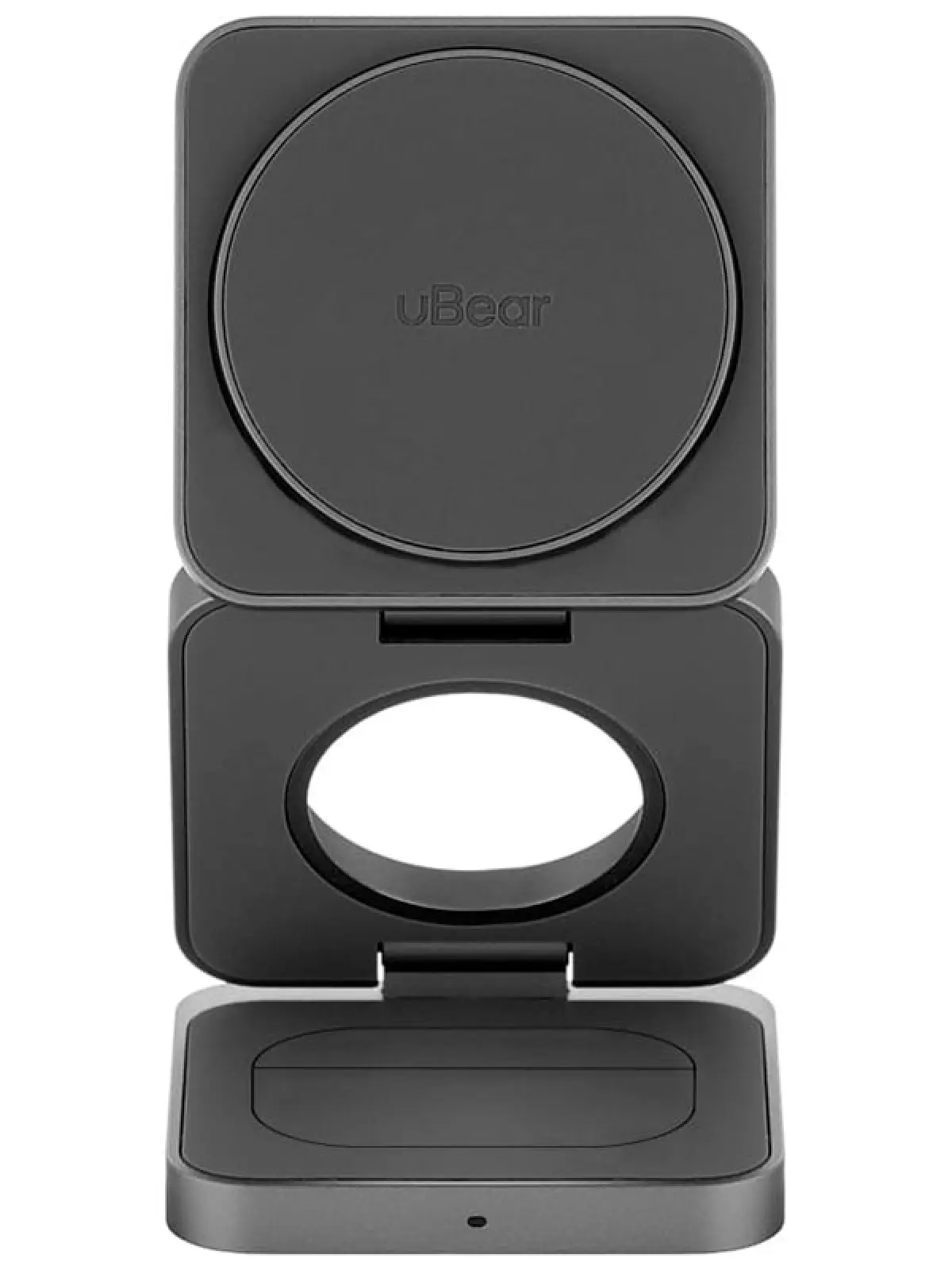 Беспроводное зарядное устройство uBear Balance 3 в 1, MagSafe, 25 Вт, серый (WL09SG31-ADM)