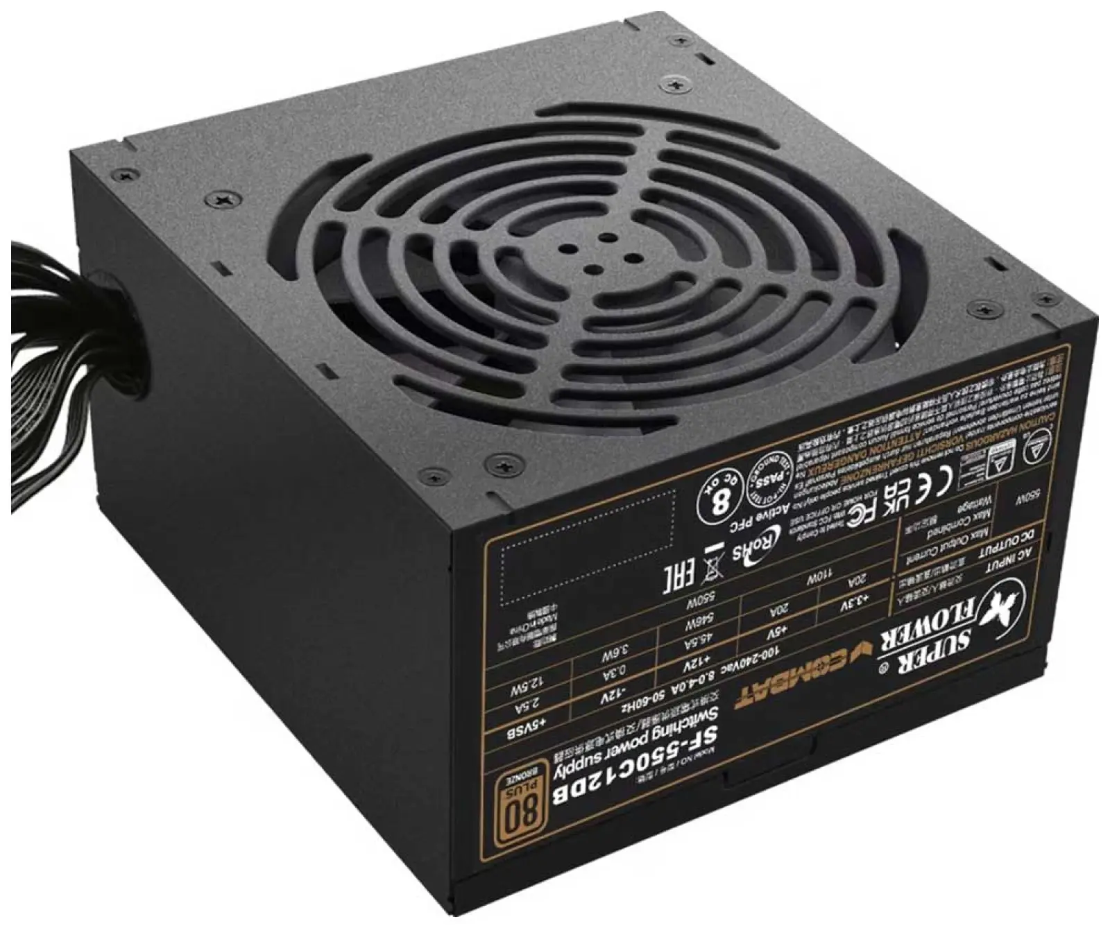 Блок питания Super Flower Combat DB 550W ATX Bronze (SF-550C12DB)