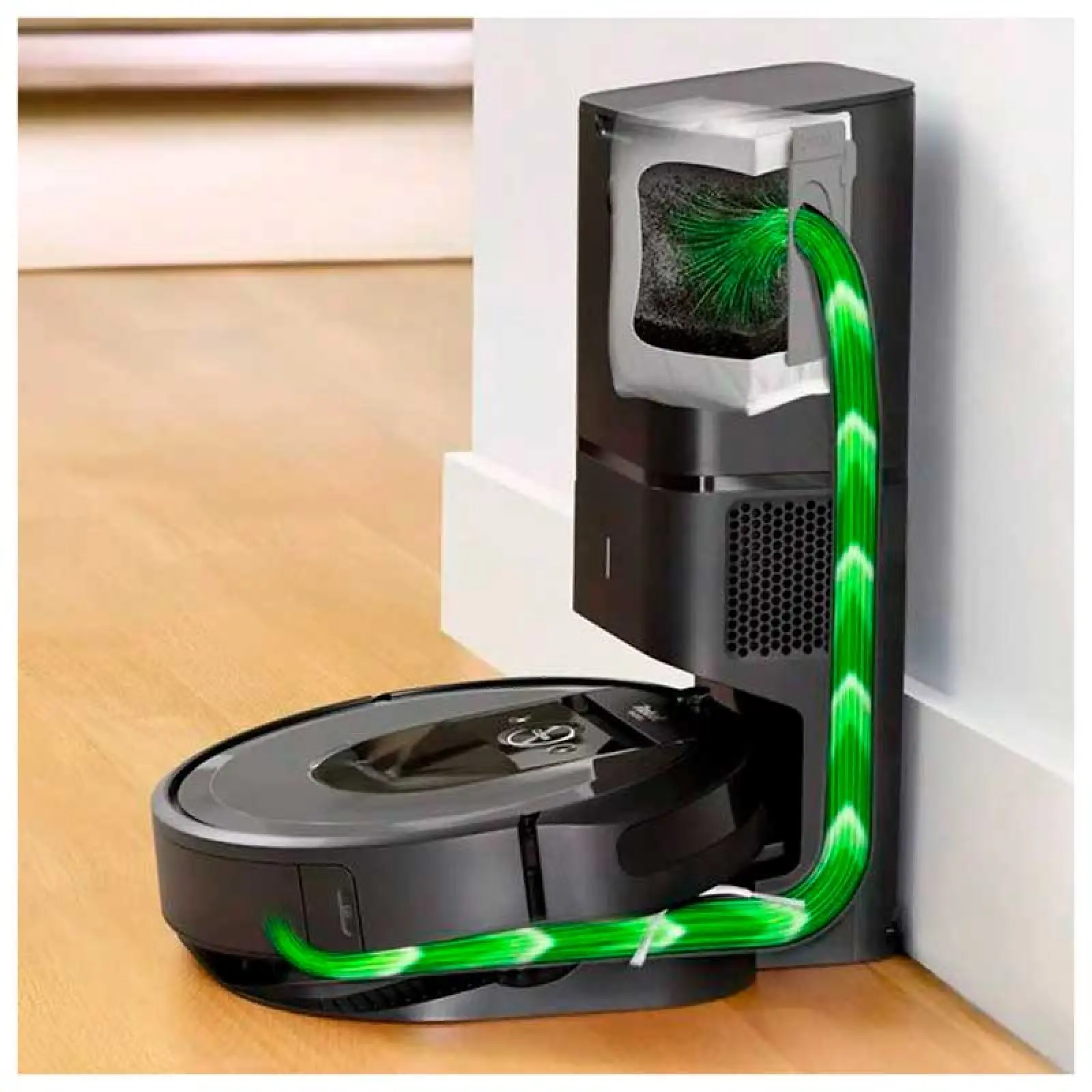Робот-пылесос iRobot Roomba i8+, станция самоочистки, черный