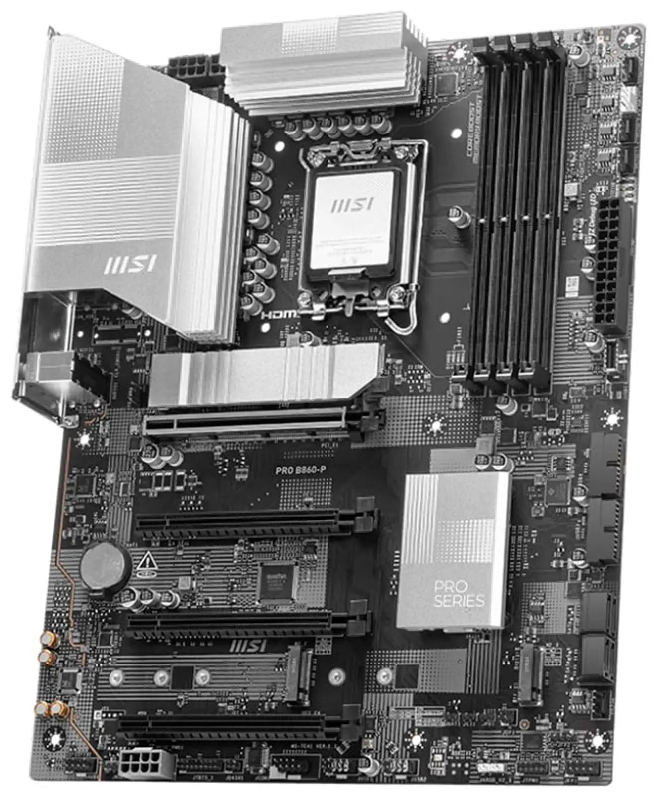Материнская плата MSI PRO B860-P (B860, LGA1851, ATX)