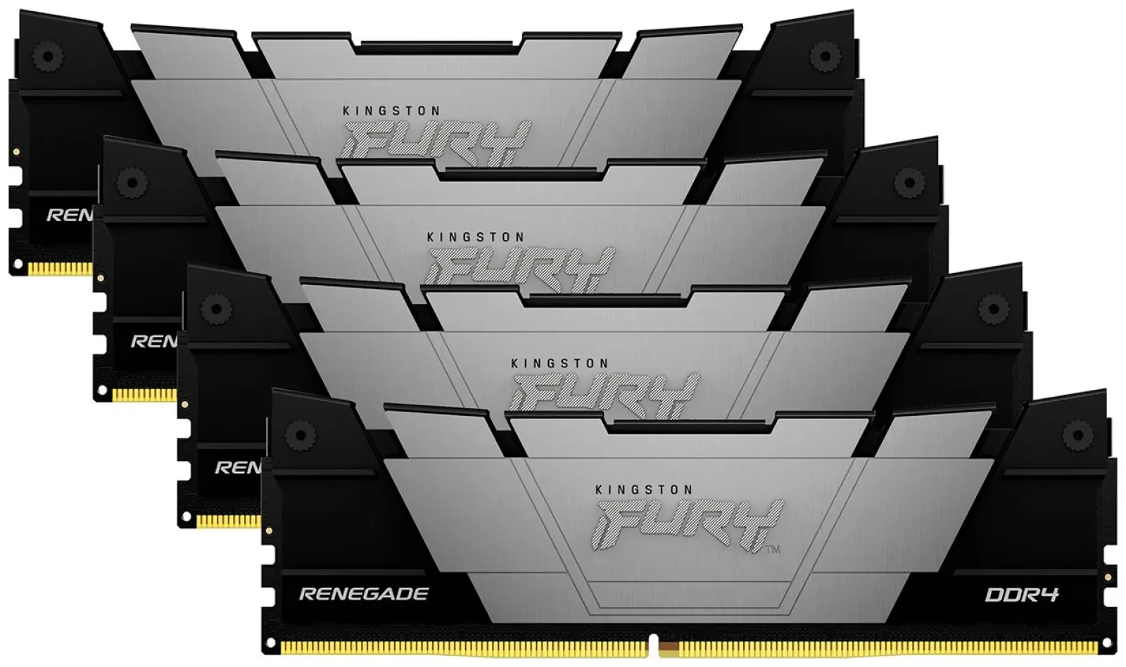Оперативная память Kingston DDR4 32Gb (4x8Gb) 3600MHz FURY Renegade Black (KF436C16RB2K4/32)