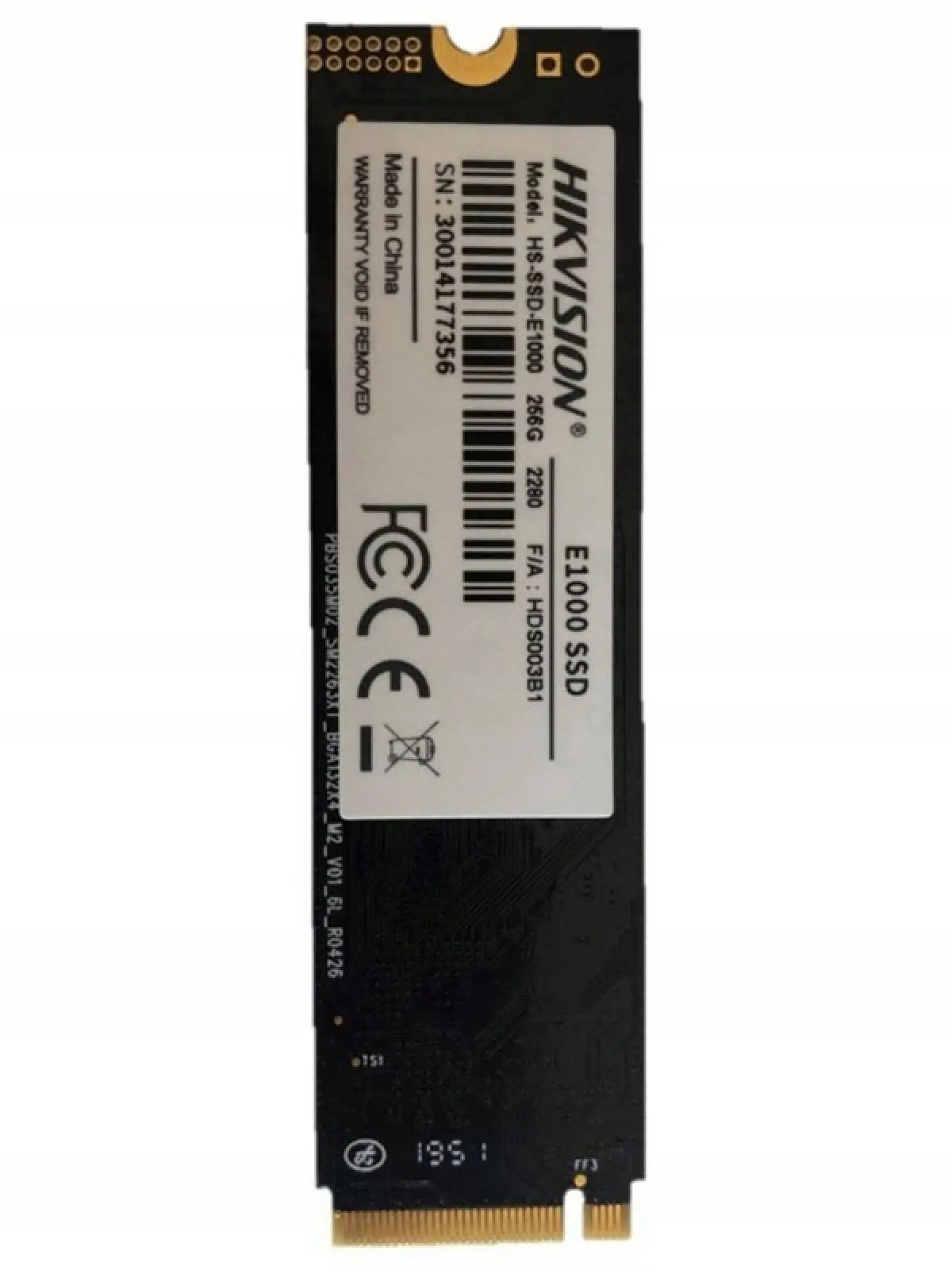 Накопитель SSD Hikvision M.2 E1000 256 Гб PCIe HS-SSD-E1000/256G