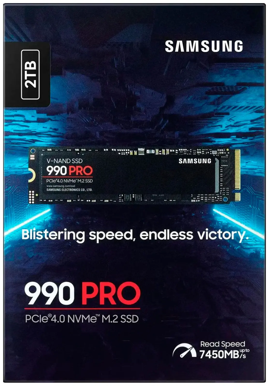 SSD накопитель Samsung M.2 990 PRO 2000 Гб PCIe 4.0 (MZ-V9P2T0BW)