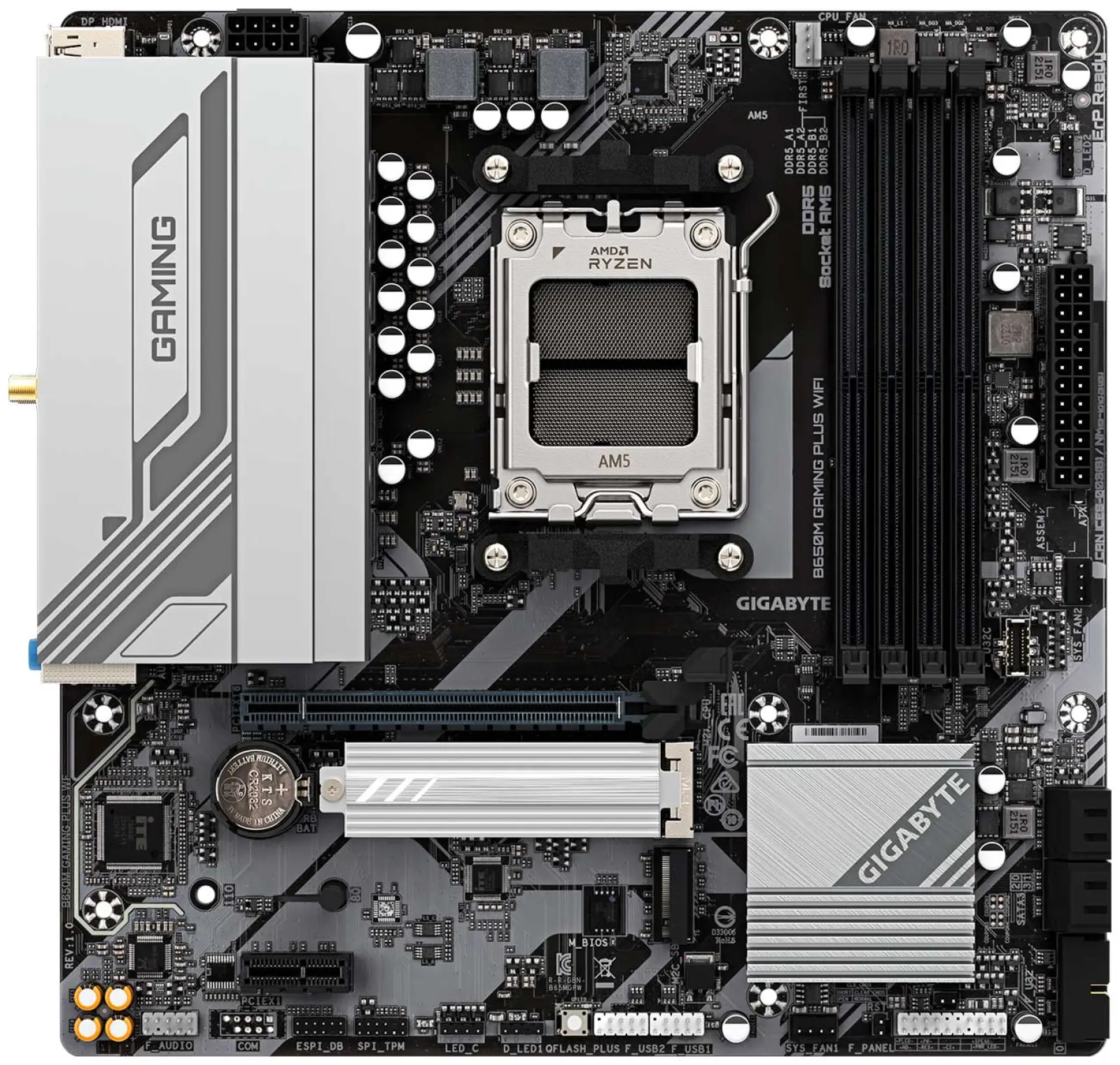 Материнская плата Gigabyte B650M GAMING PLUS WF (AM5, mATX)