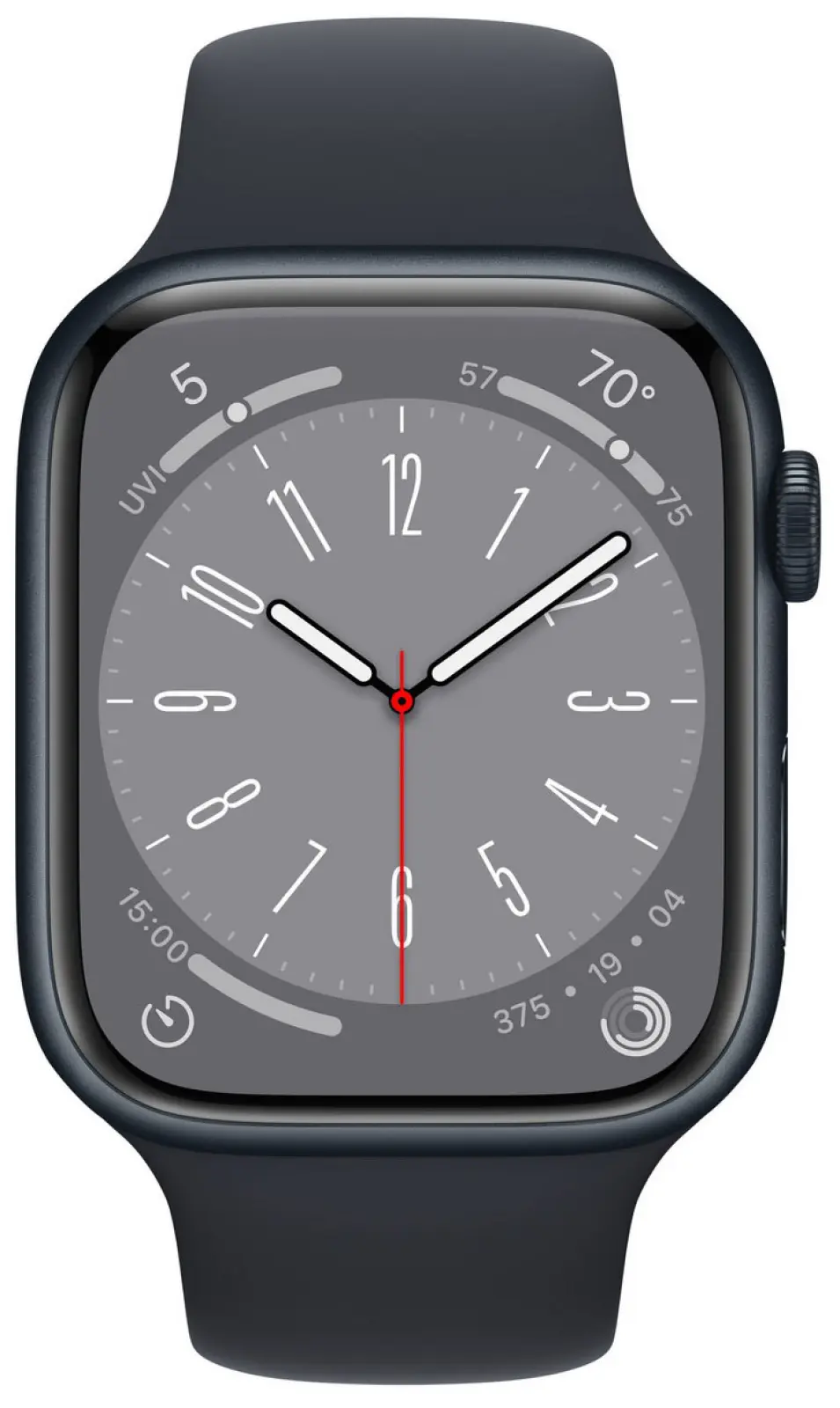 Смарт-часы Apple Watch Series 8 GPS 41mm Midnight Aluminium Case Midnight Sport Band M/L (MNU83LL/A)