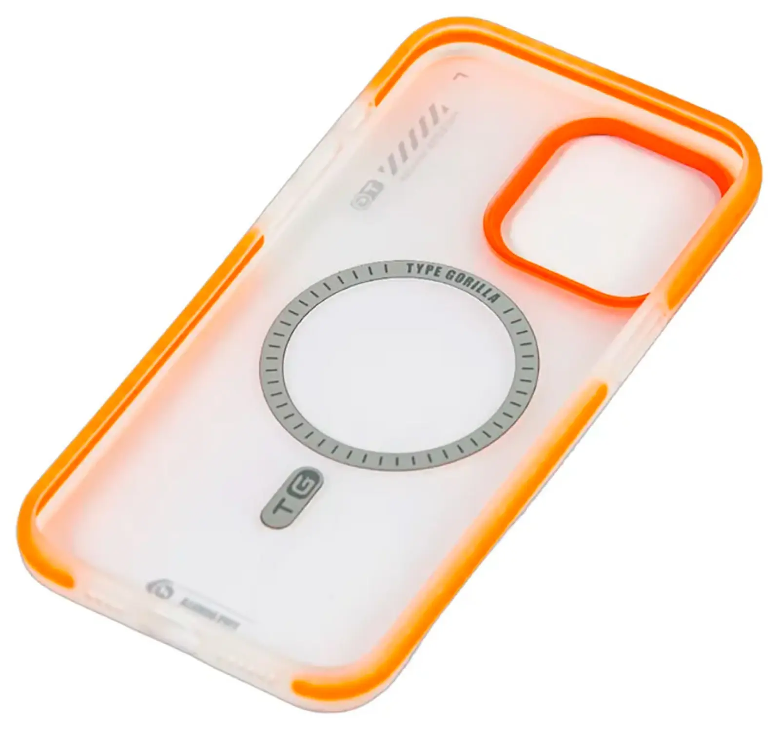 Чехол с магнитным покрытием Type Gorilla Dual Color iPhone15 pro Max, Orange-red (BL-T46-iP15PM-DC-OR-R)