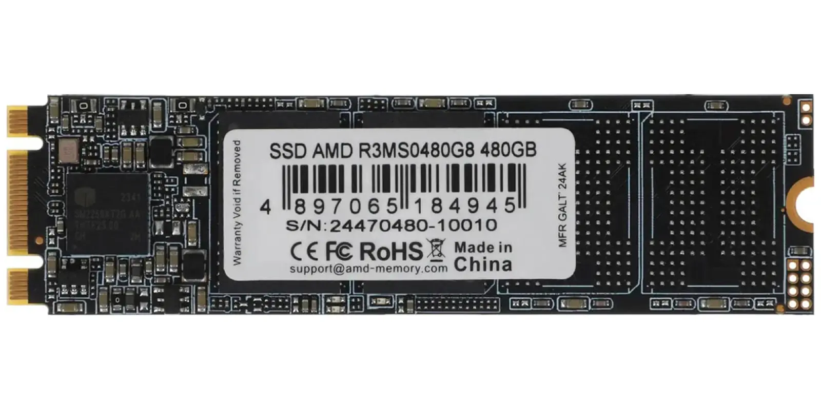 SSD накопитель AMD 480Гб R3 Series mSATA (R3MS0480G8)